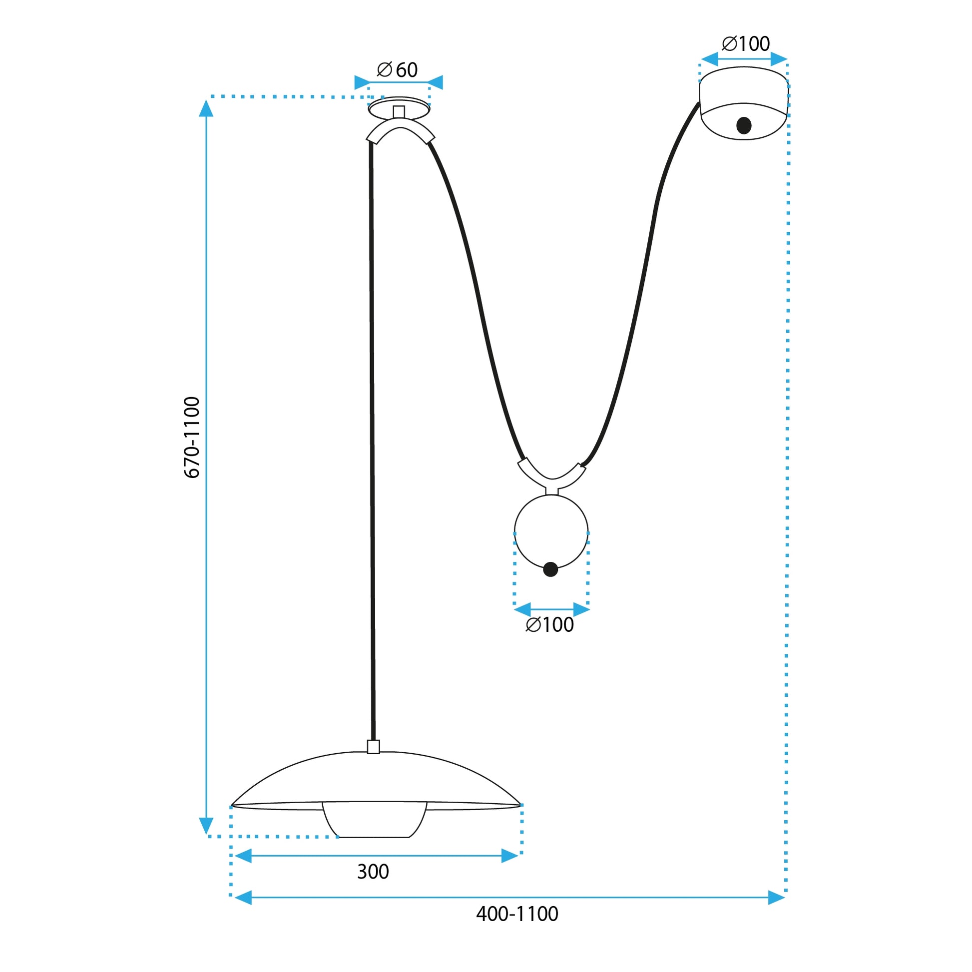 Lampa Sufitowa Wisząca APP1451-1CP Złota  8