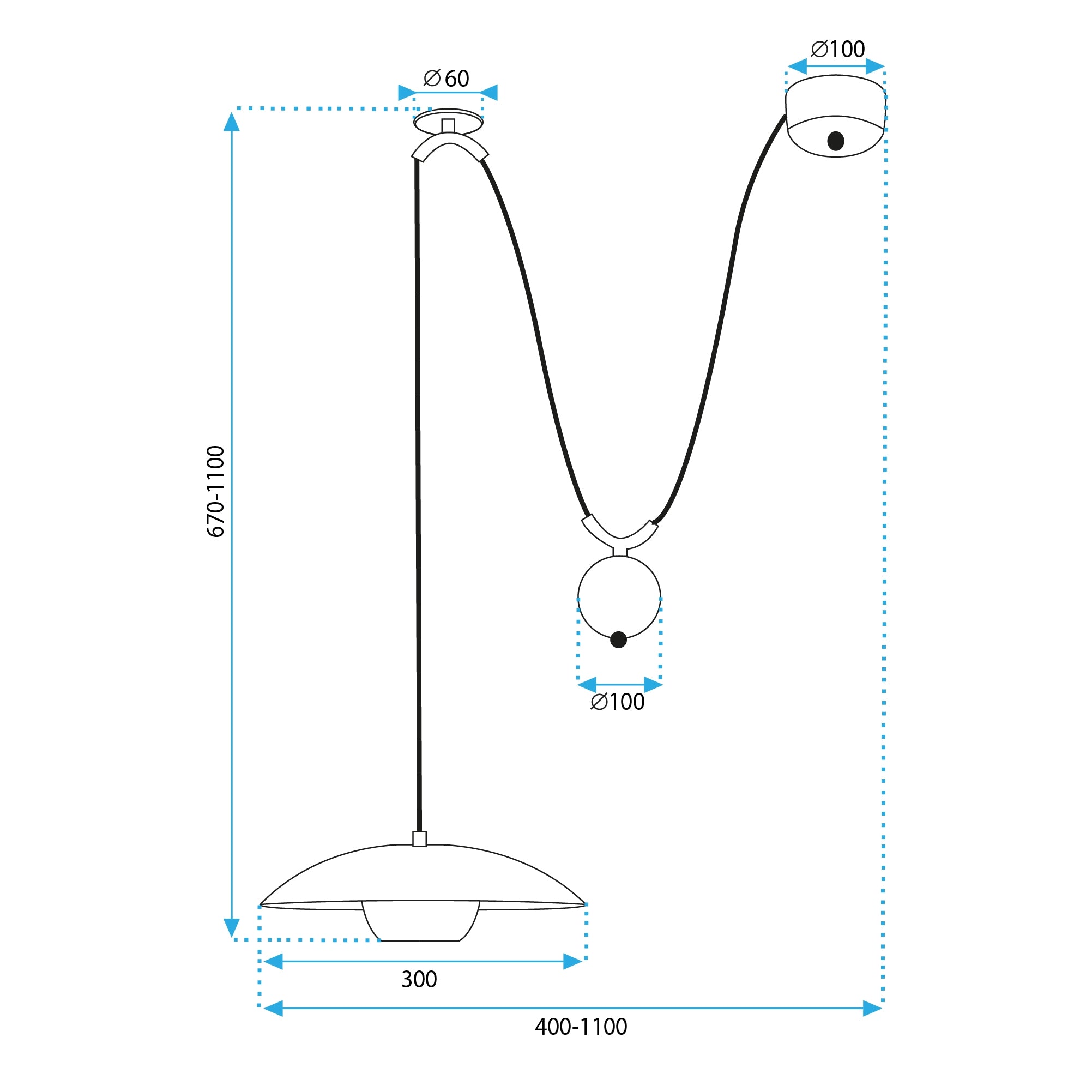 Lampa Sufitowa Wisząca APP1451-1CP Złota  8