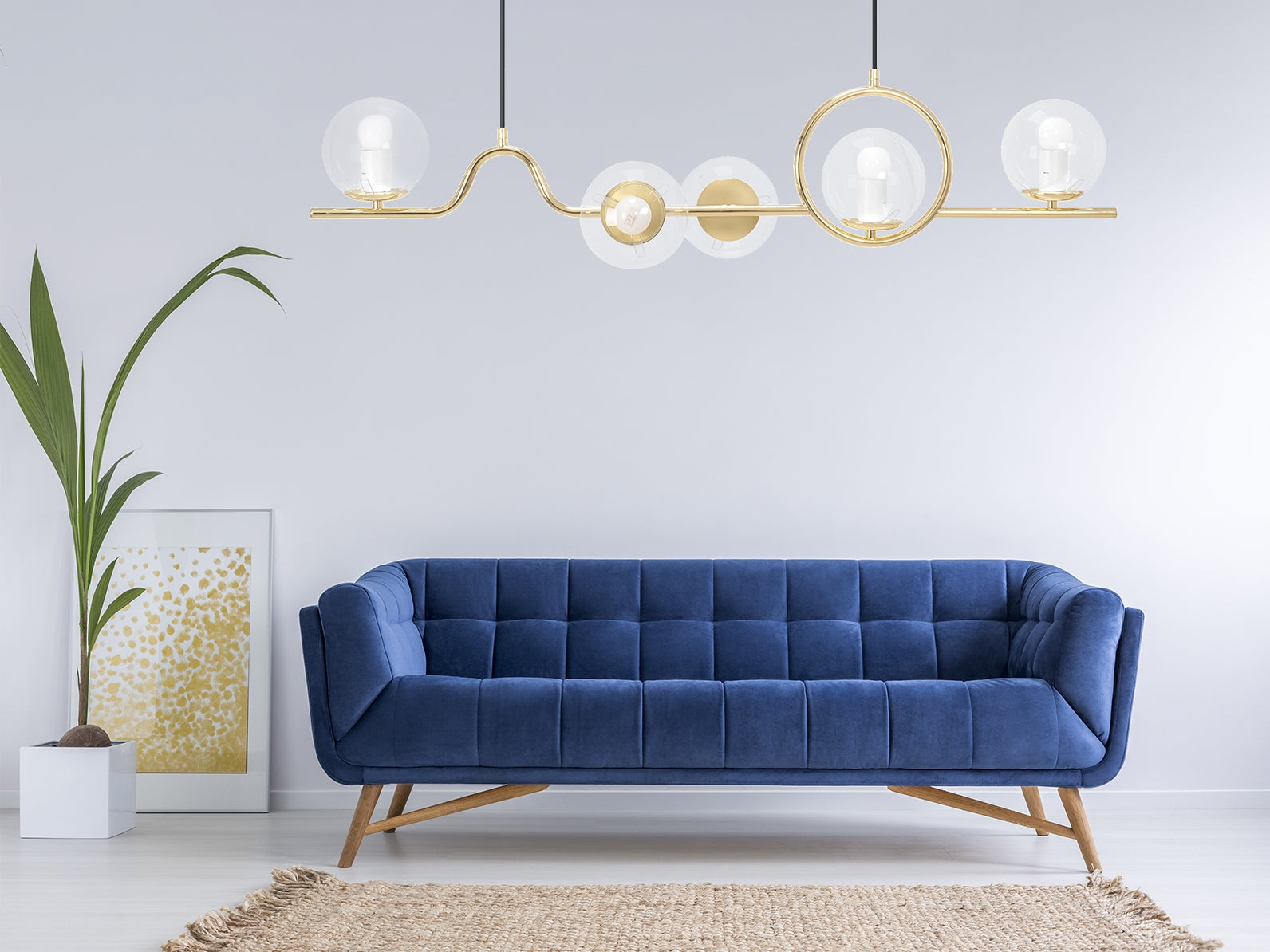 Lampa Wisząca APP1023-5CP Złota  7