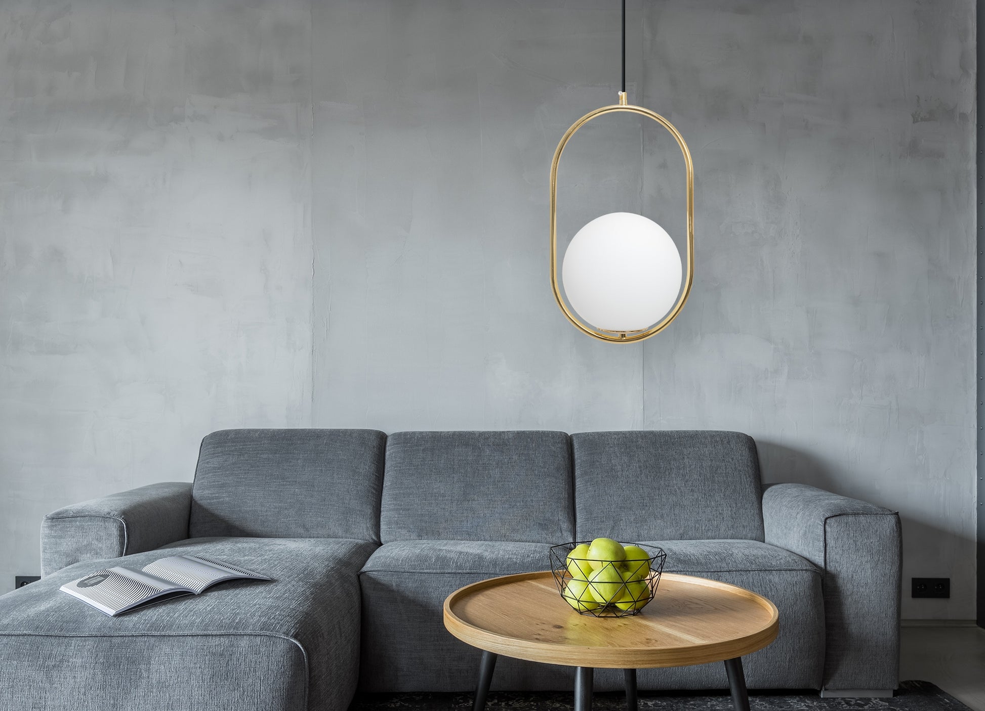 Lampa Sufitowa Wisząca Szklana Kula APP473-1CP Biała  6