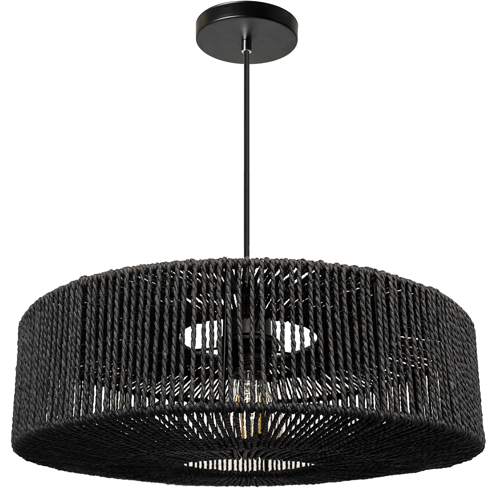 Lampa Wisząca Boho APP1484-1CP Czarna  1