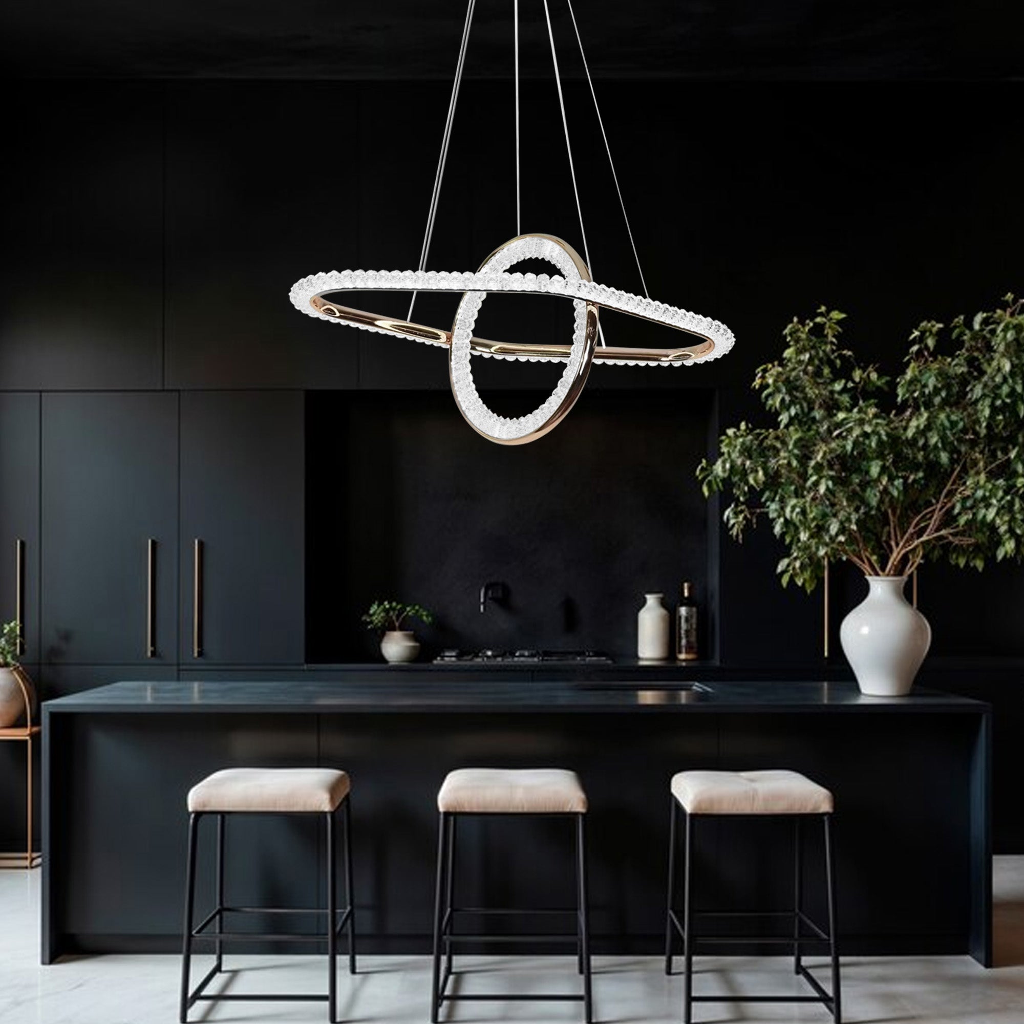 Lampa Wisząca Led G034-cp Złota  5