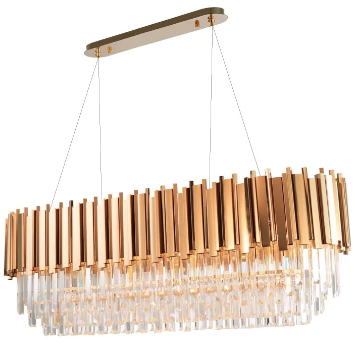 Kryształowa Lampa Sufitowa 312355 Złota  1