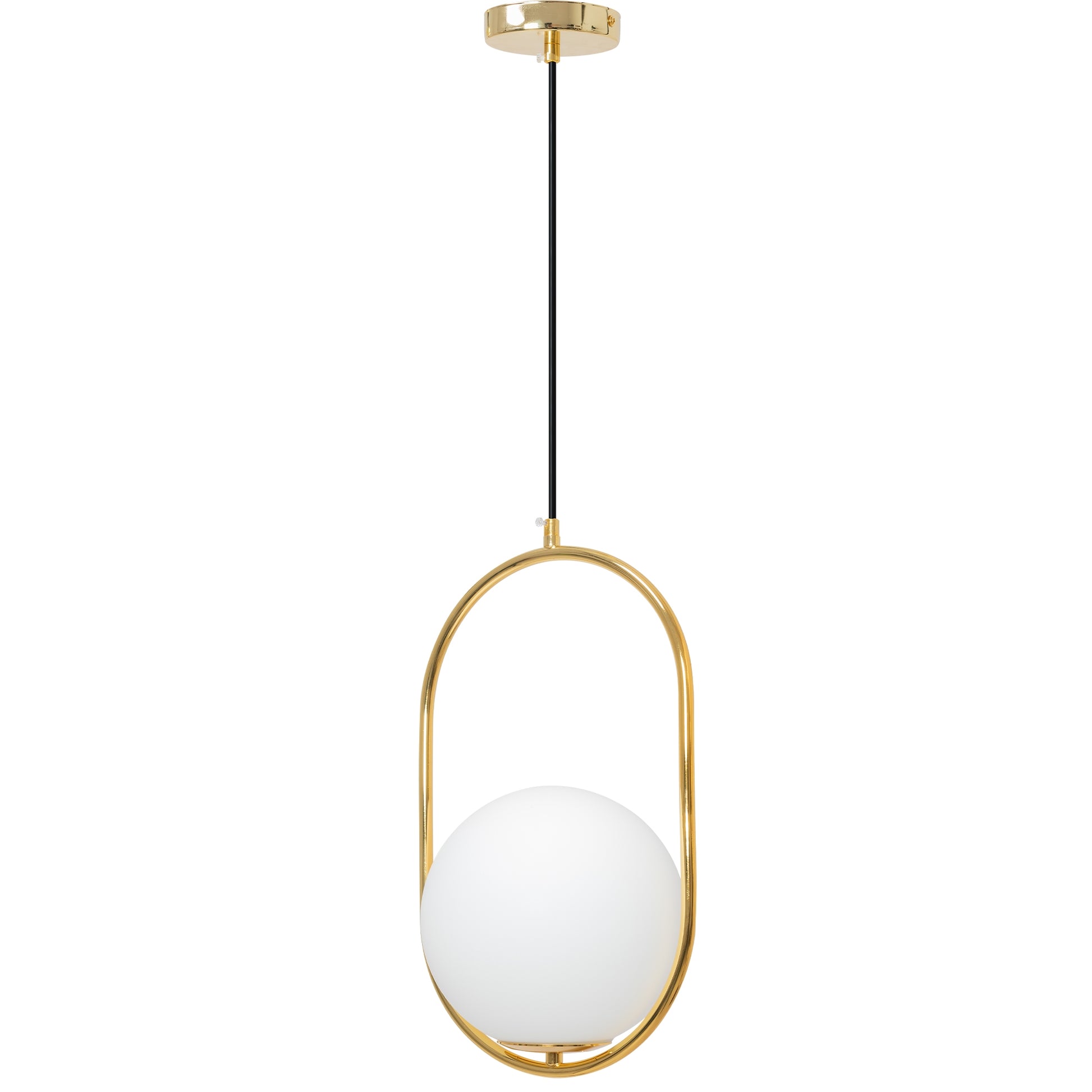 Lampa Sufitowa Wisząca Szklana Kula APP473-1CP Biała  3