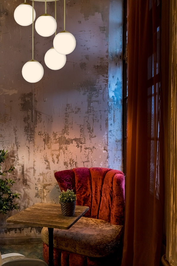 Lampa Sufitowa Wisząca APP1818-5CPR Gold  2