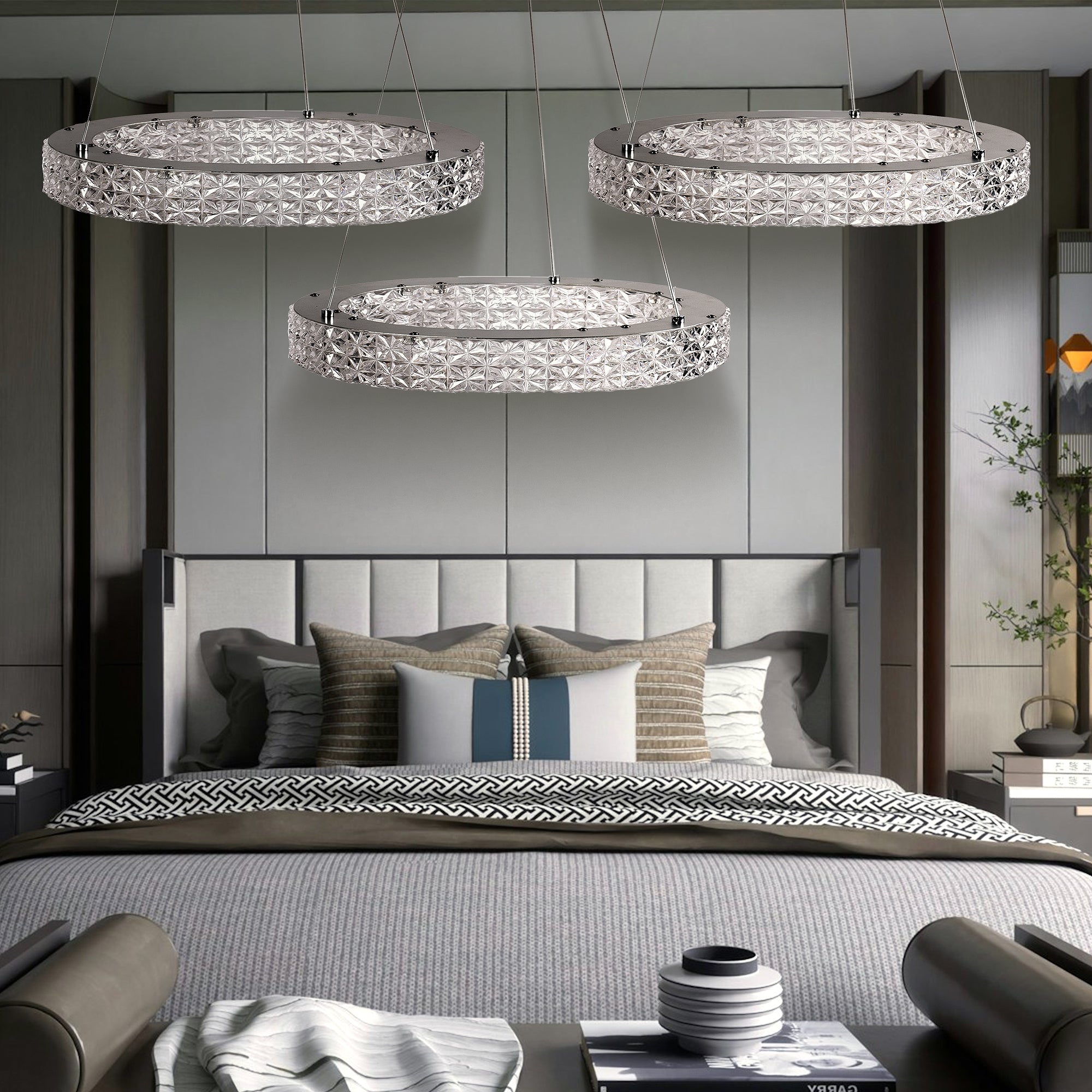 Lampa Wisząca Led Ms005-cp 50cm Chrom  2