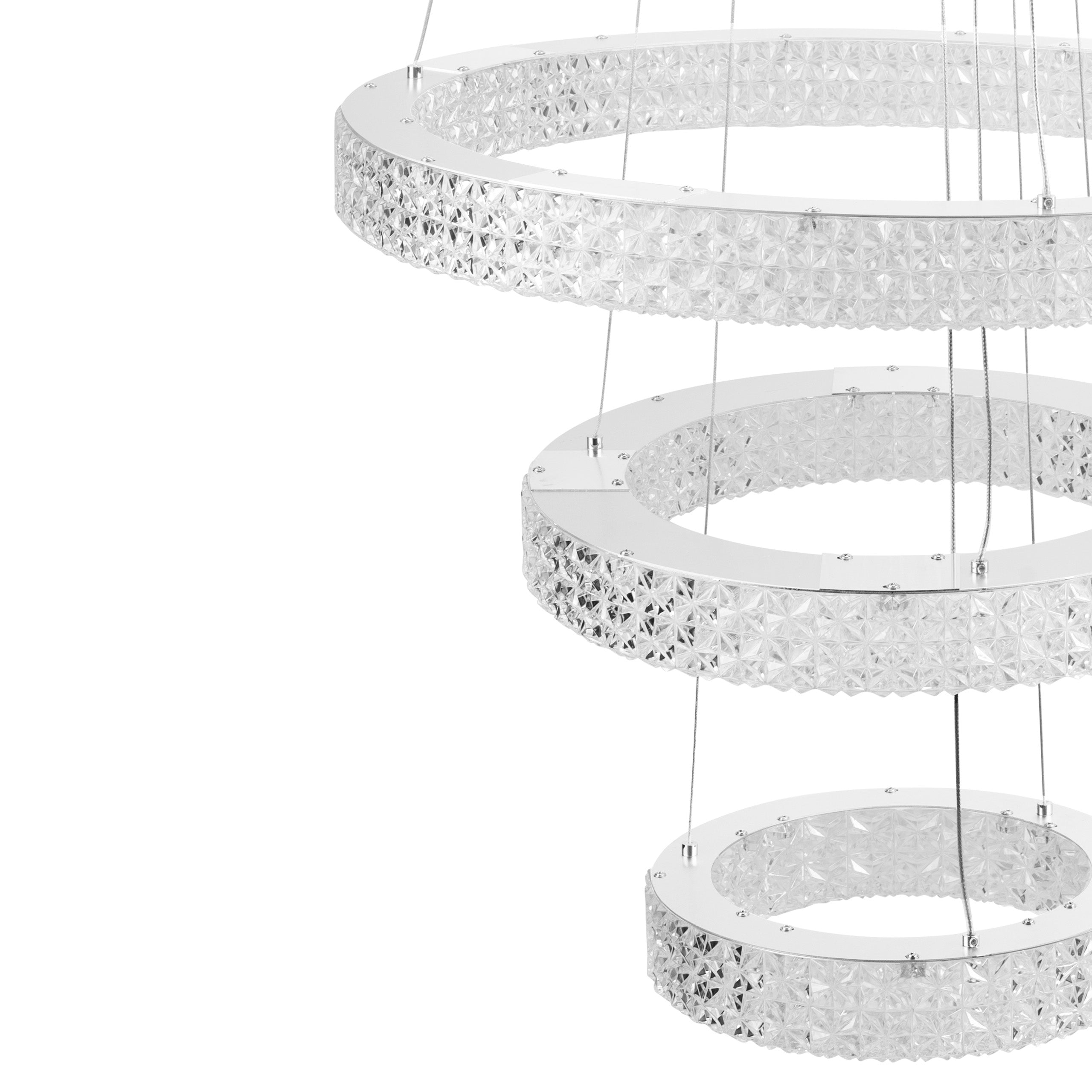 Lampa Wisząca Led Kryształowa Ms008-cp Chrom  5