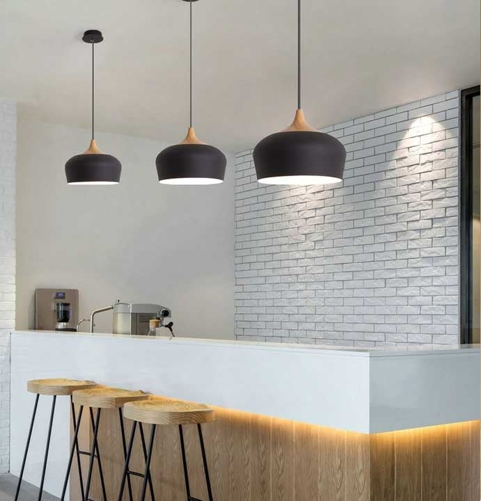 Lampa Sufitowa Wisząca Pojedyncza Bari Szara  7