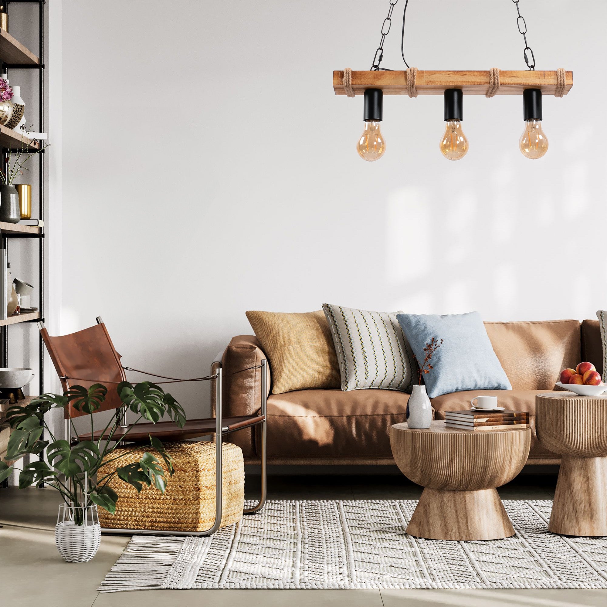 Lampa Sufitowa Wisząca Boho Line APP1319-3CP  2