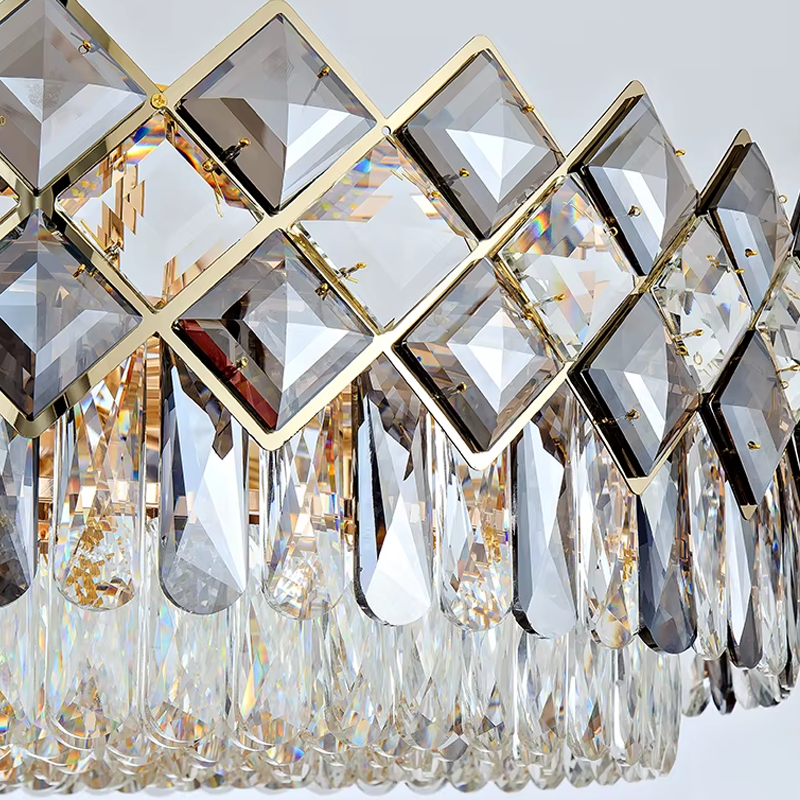 Lampa Kryształowa Wisząca APP1539-12CP80 Gold  4