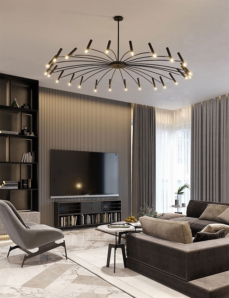 Lampa Sufitowa APP1196-15CP Czarna  5