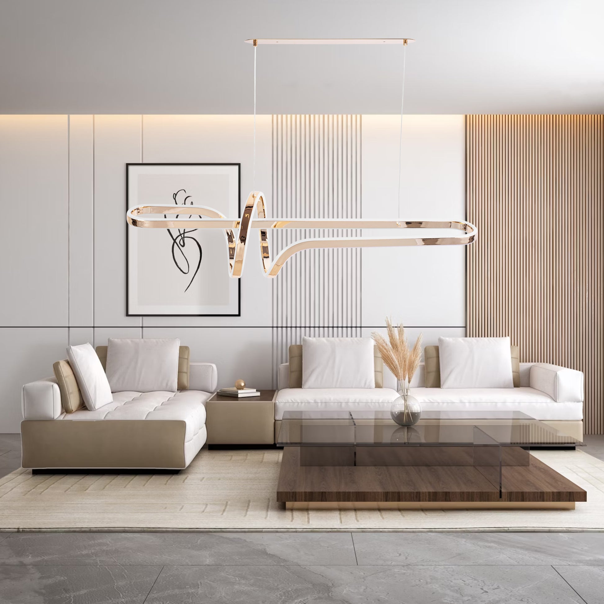 Lampa Wisząca Led G039-cp Złota  5