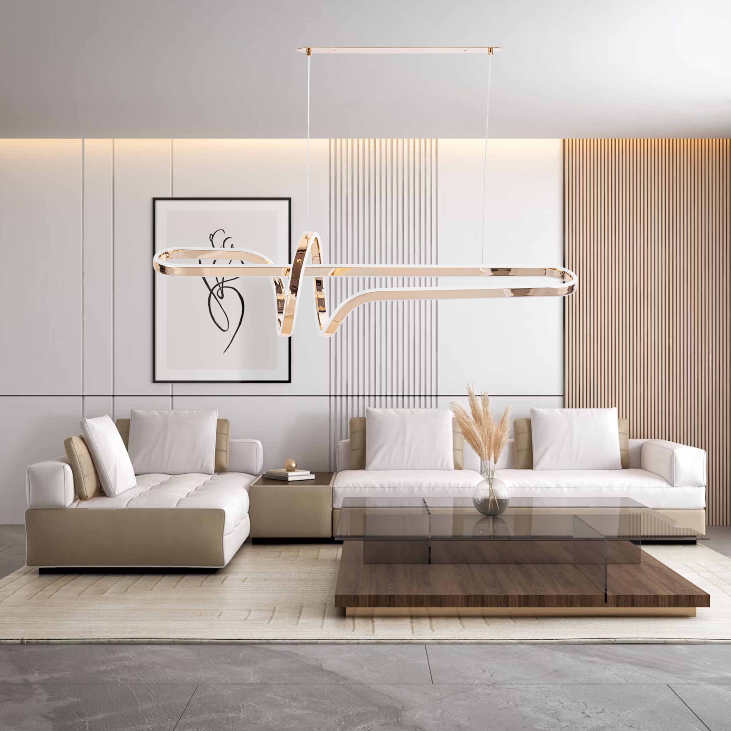 Lampa Wisząca Led G039-cp Złota  5