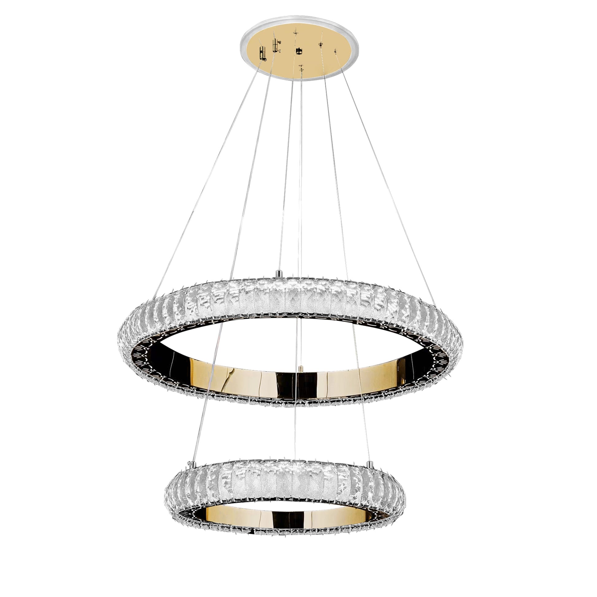 Lampa Wisząca Led G043-2cp Złota  1