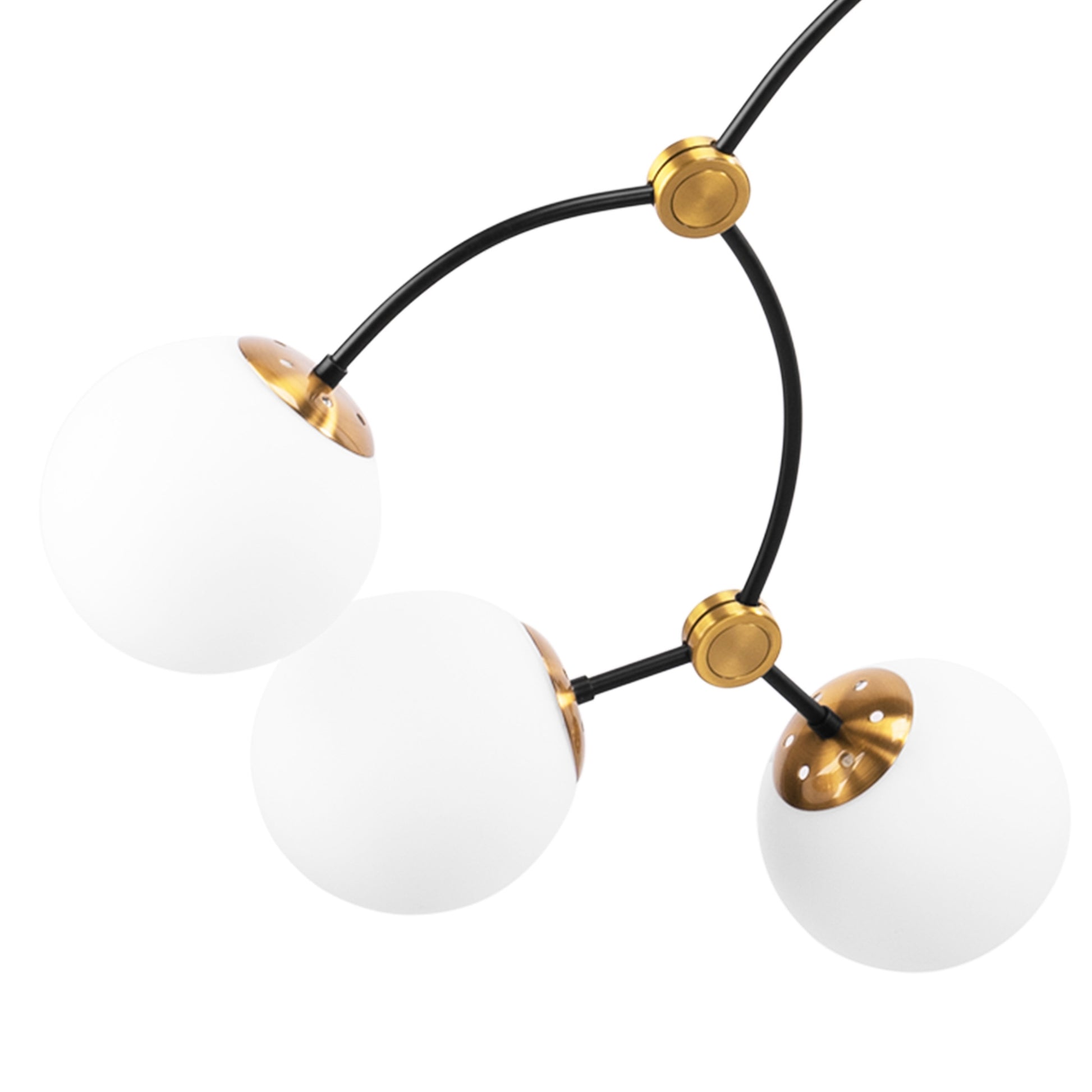 Lampa Wisząca Sufitowa Czarny Mat APP1673-8CP  5