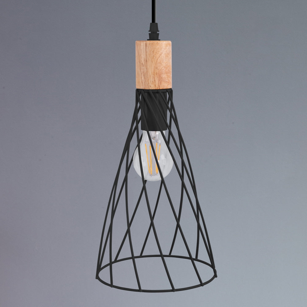Lampa Sufitowa Wisząca APP1268-1CP Czarna  7