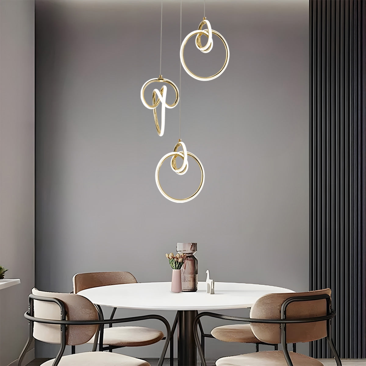 Lampa Wisząca Led G072-3cpr Złota  7