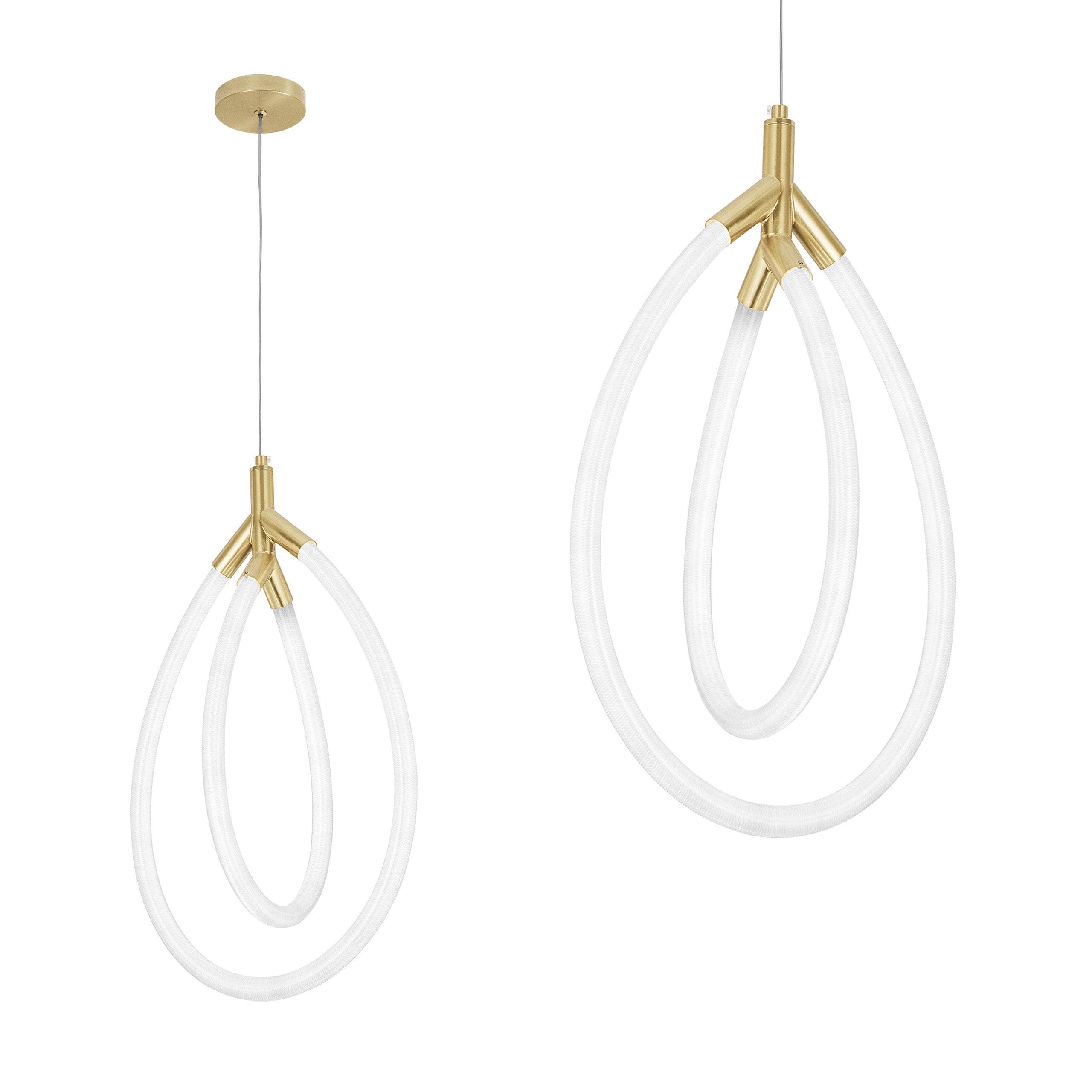 Lampa Wisząca Led G017-cp Złota  1