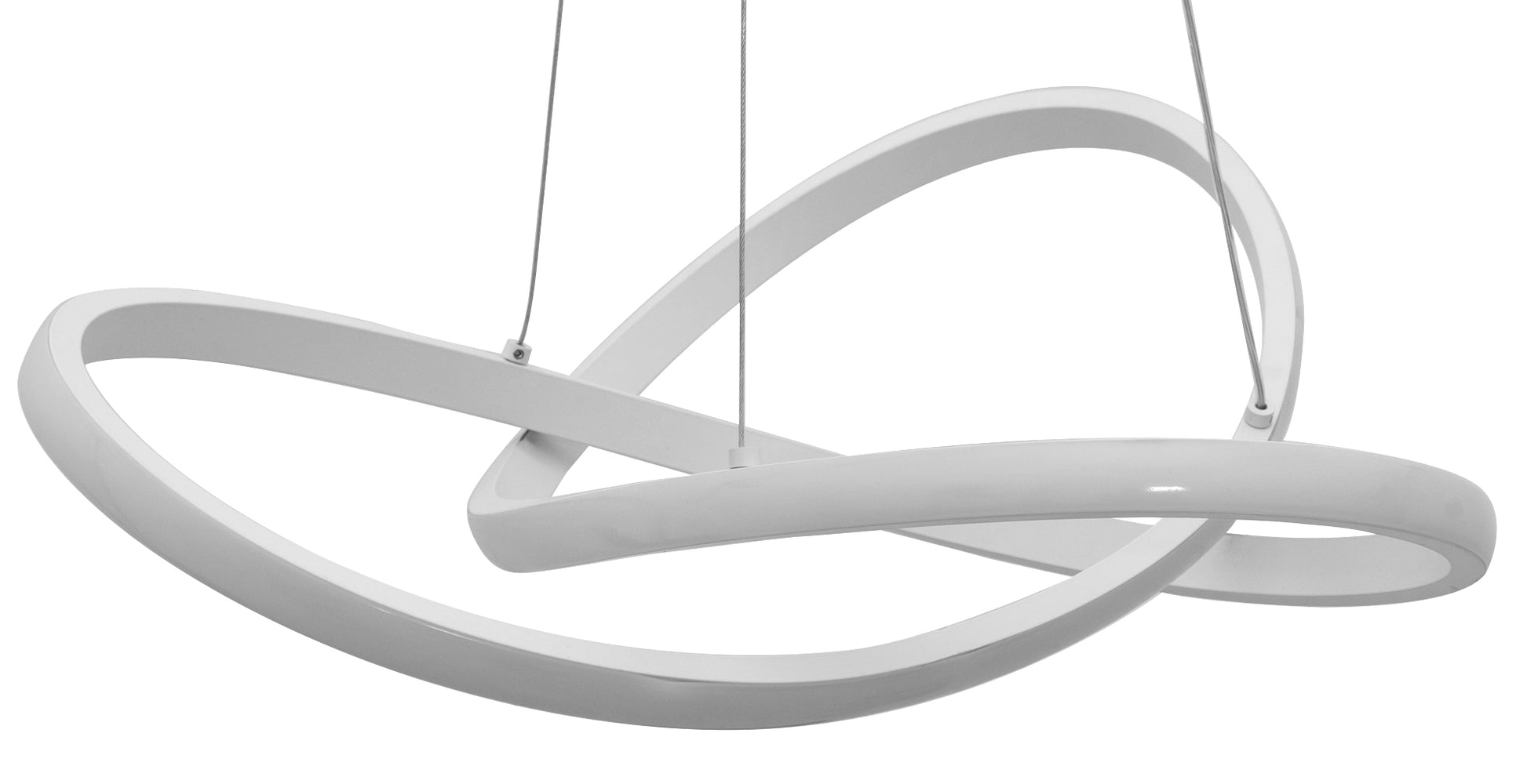 Lampa Sufitowa Wisząca Ring Nowoczesna Led + Pilot App392-cp Biała  3