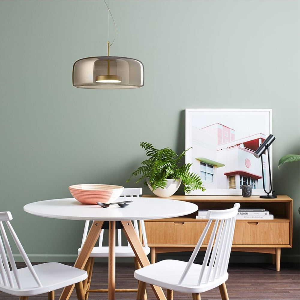 Lampa Sufitowa Wisząca Szklana APP614-1CP Szara  6