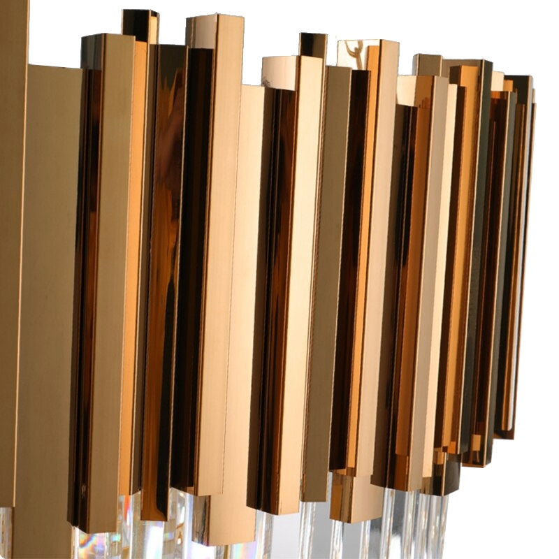 Kryształowa Lampa Sufitowa 312355 Złota  2