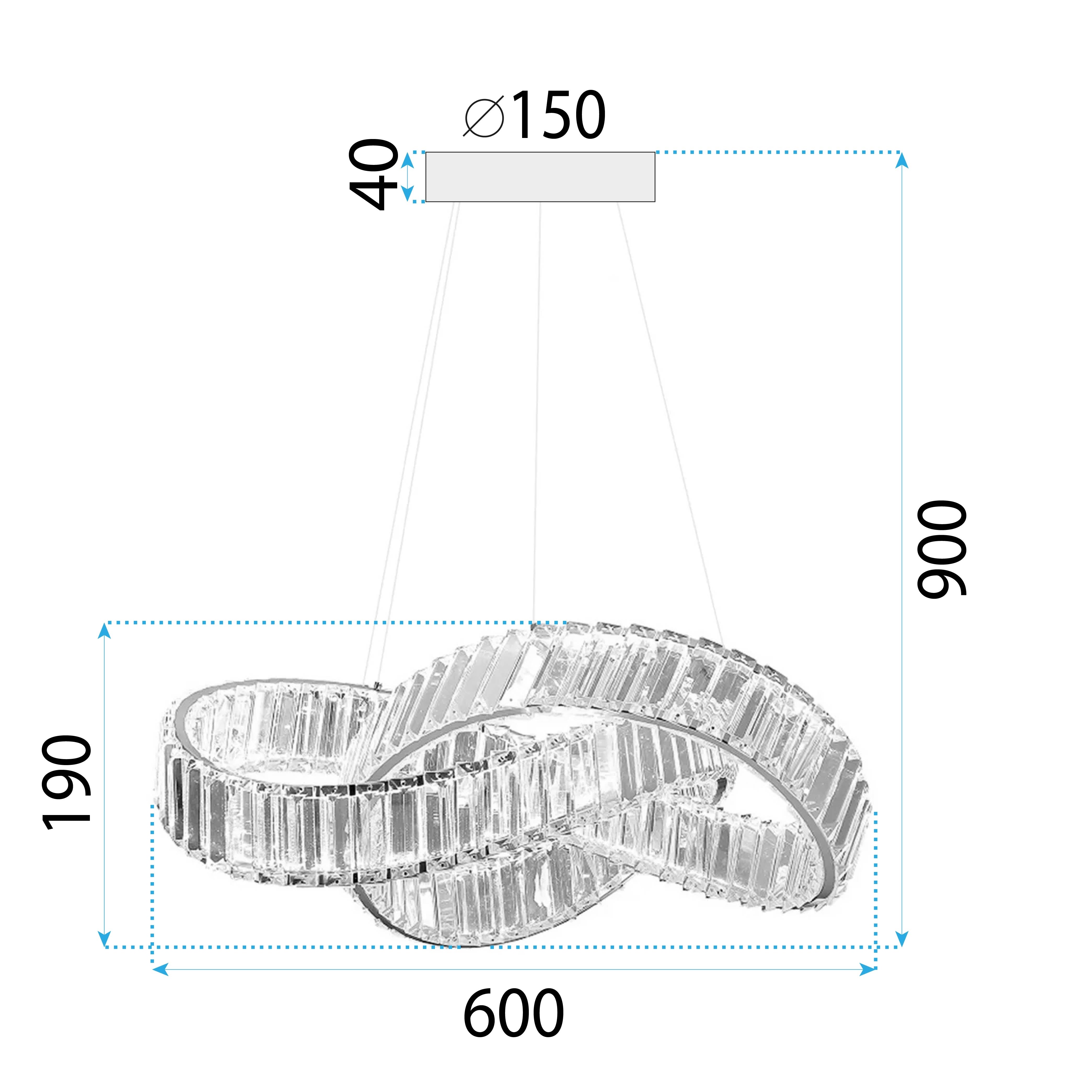 Lampa Sufitowa Wisząca Led App1538-cp Gold  10