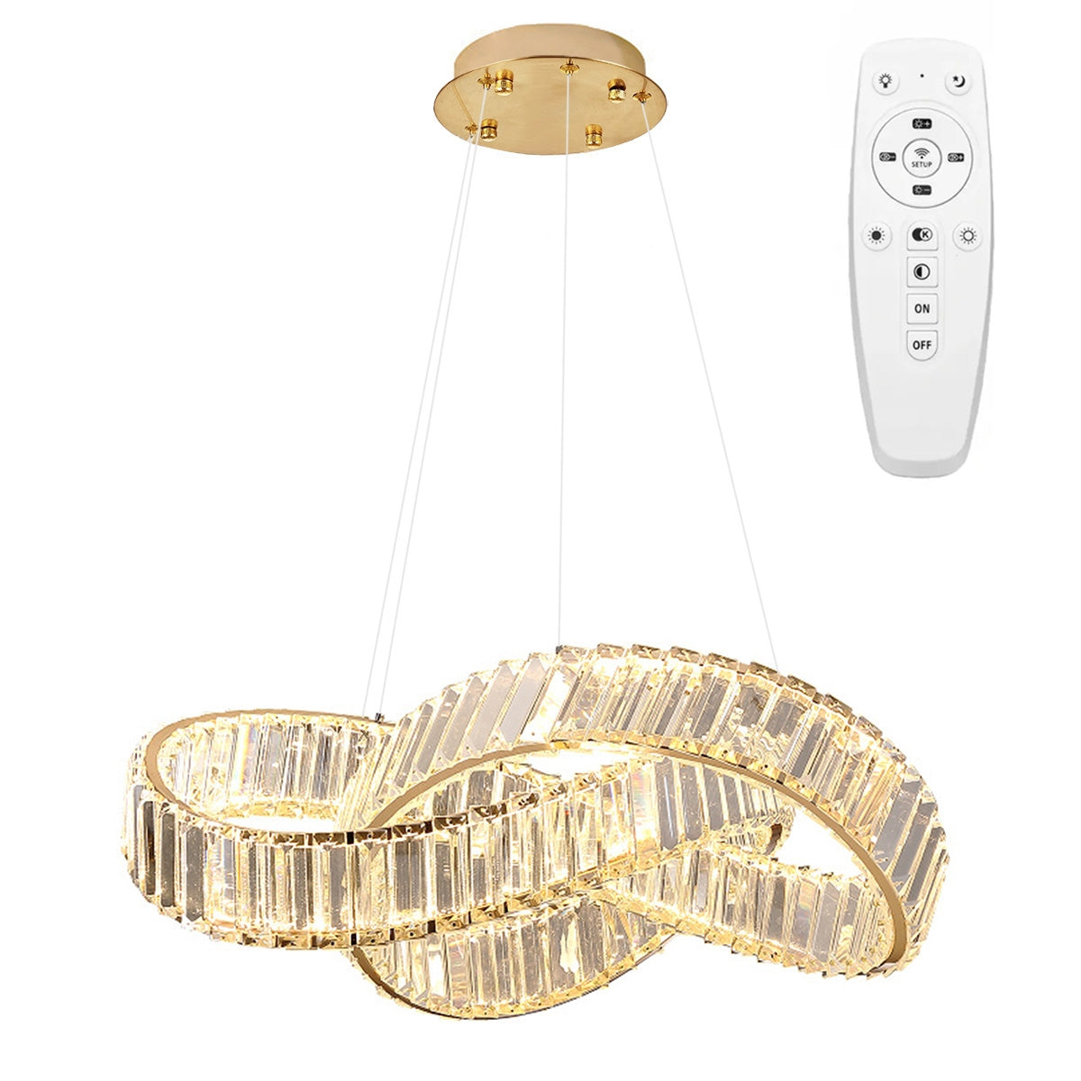 Lampa Sufitowa Wisząca Led App1538-cp Gold  1