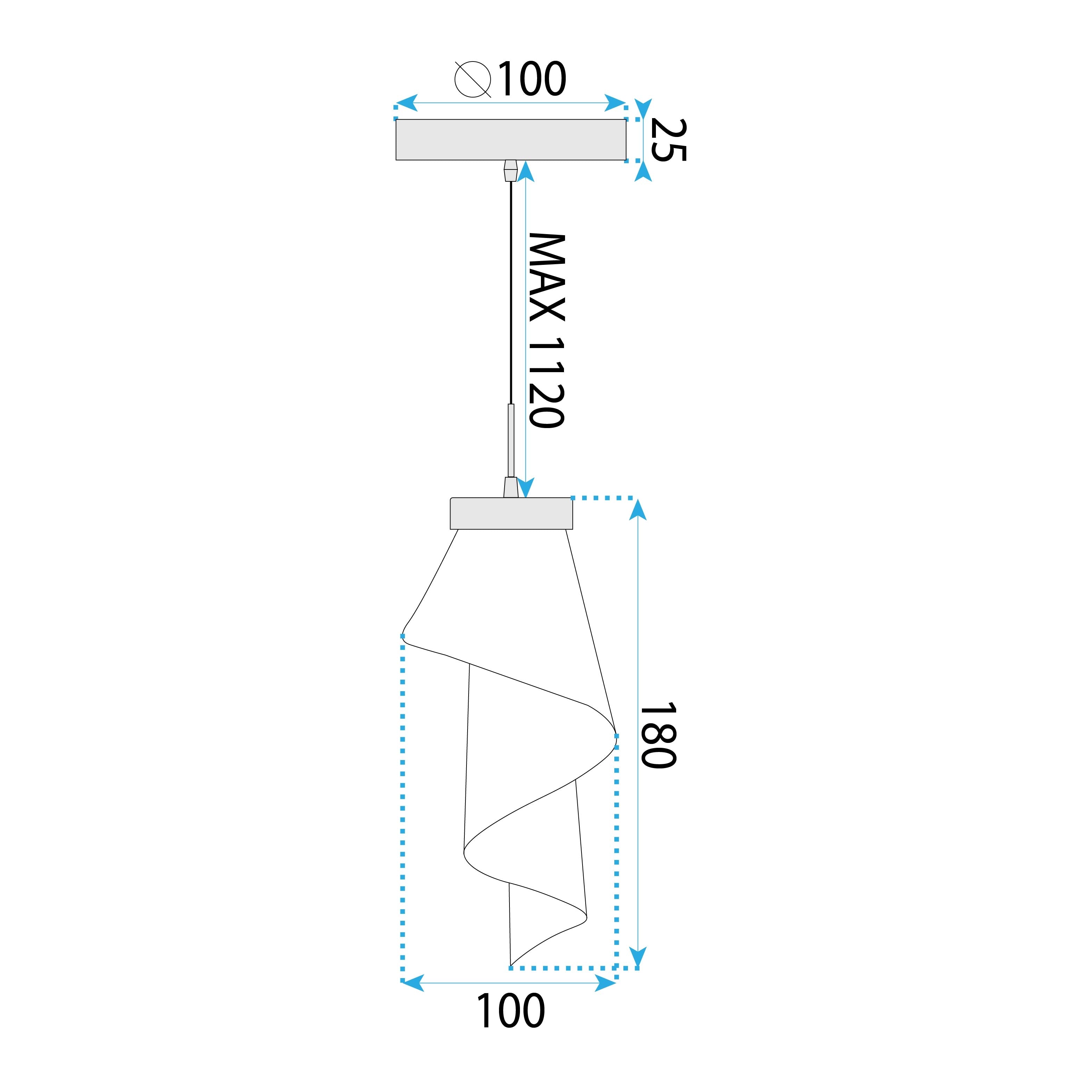 Lampa Sufitowa APP1765-1CP Różowe Złoto  7