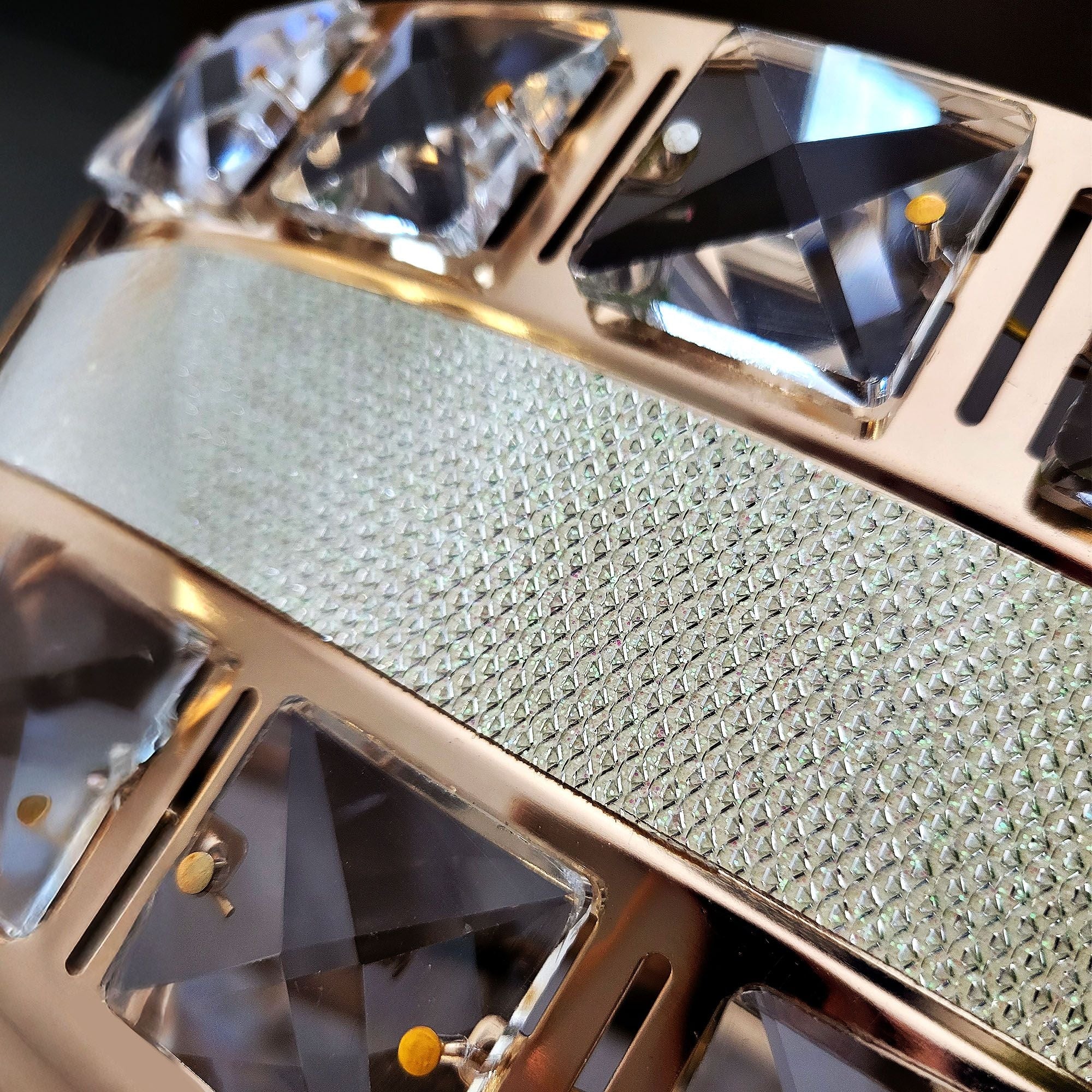 Lampa Wisząca Z Kryształami G047-cp 40cm Złota  3