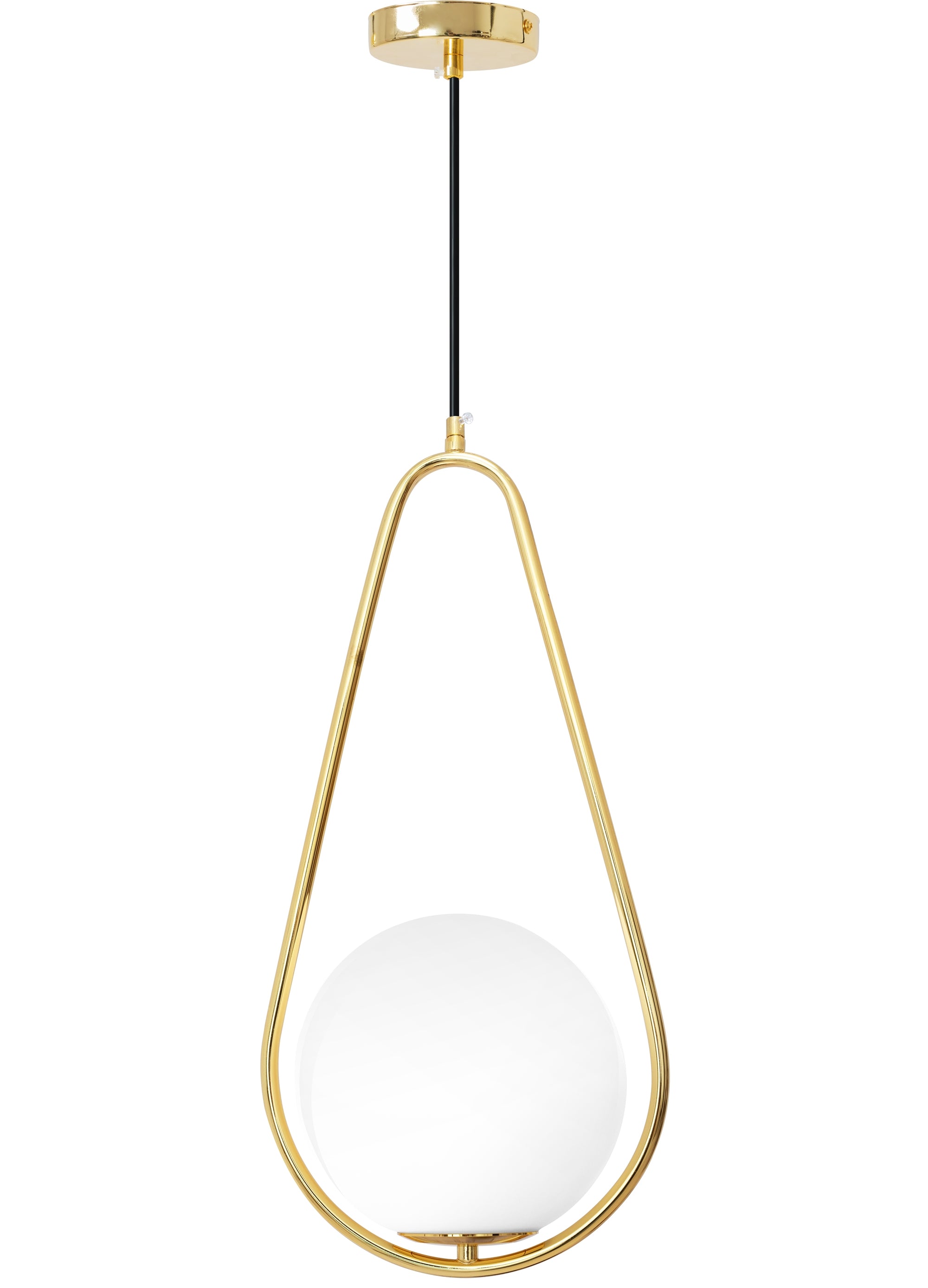 Lampa Sufitowa Wisząca Szklana Kula APP472-1CP Biała  8