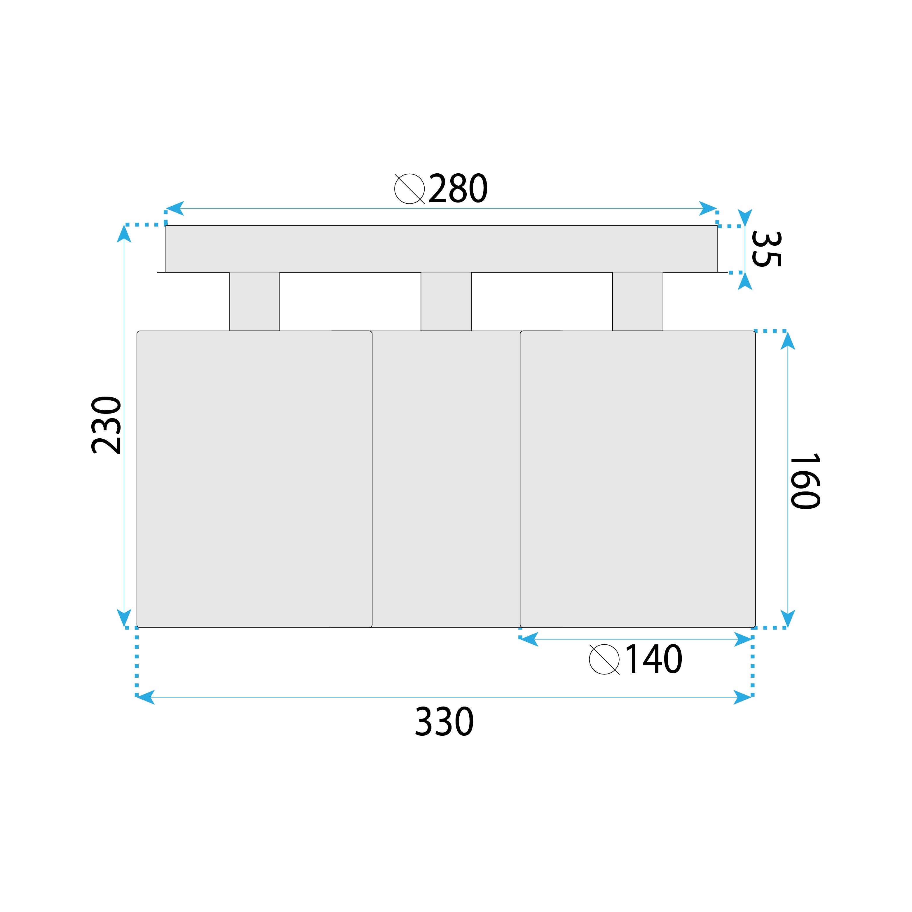 Lampa Sufitowa Wisząca APP1819-3CPR Black  5