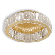 Lampa Kryształowa Plafon App1720-c 40cm Złota Szczotkowana  1