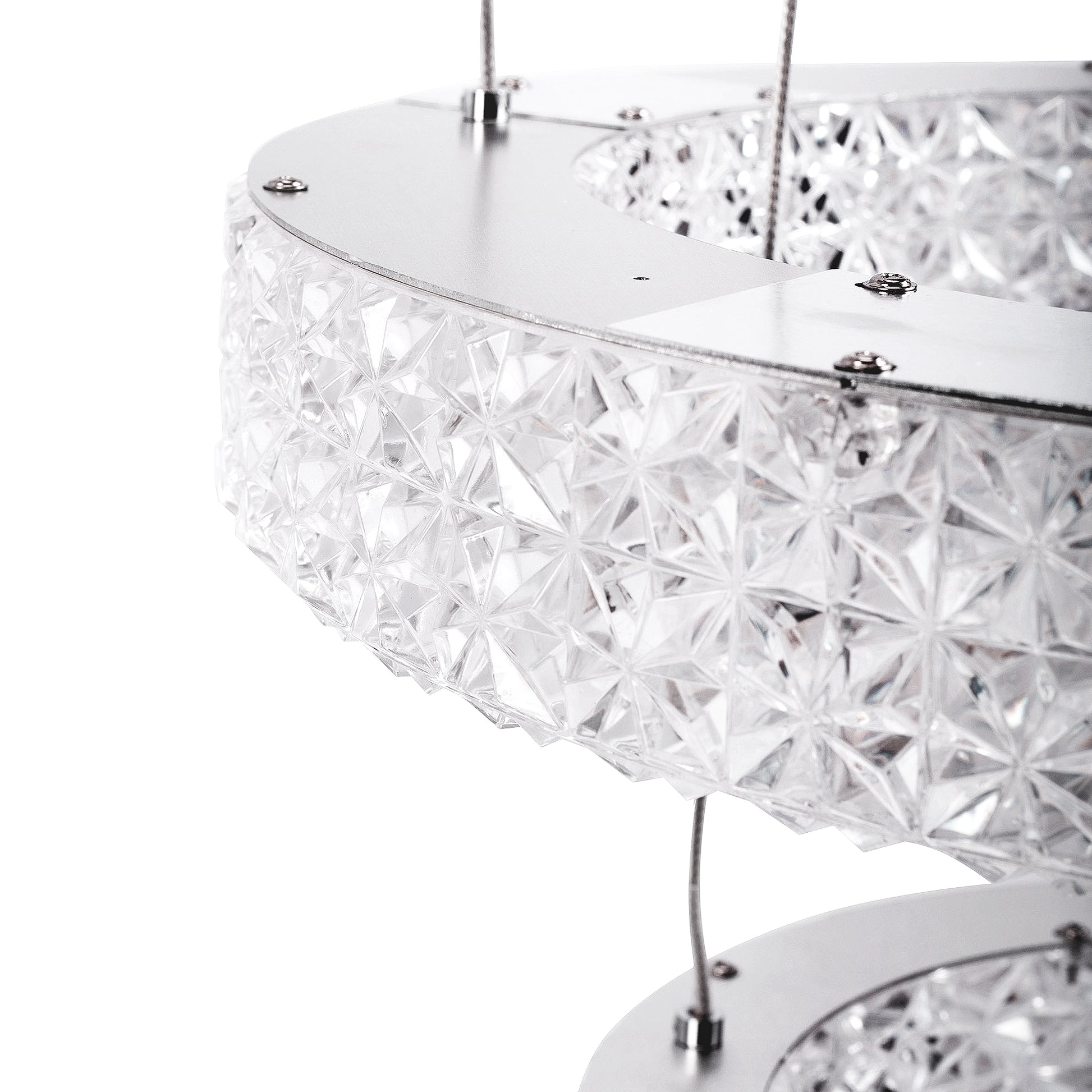 Lampa Wisząca Led Kryształowa Ms006-cp Chrom  3