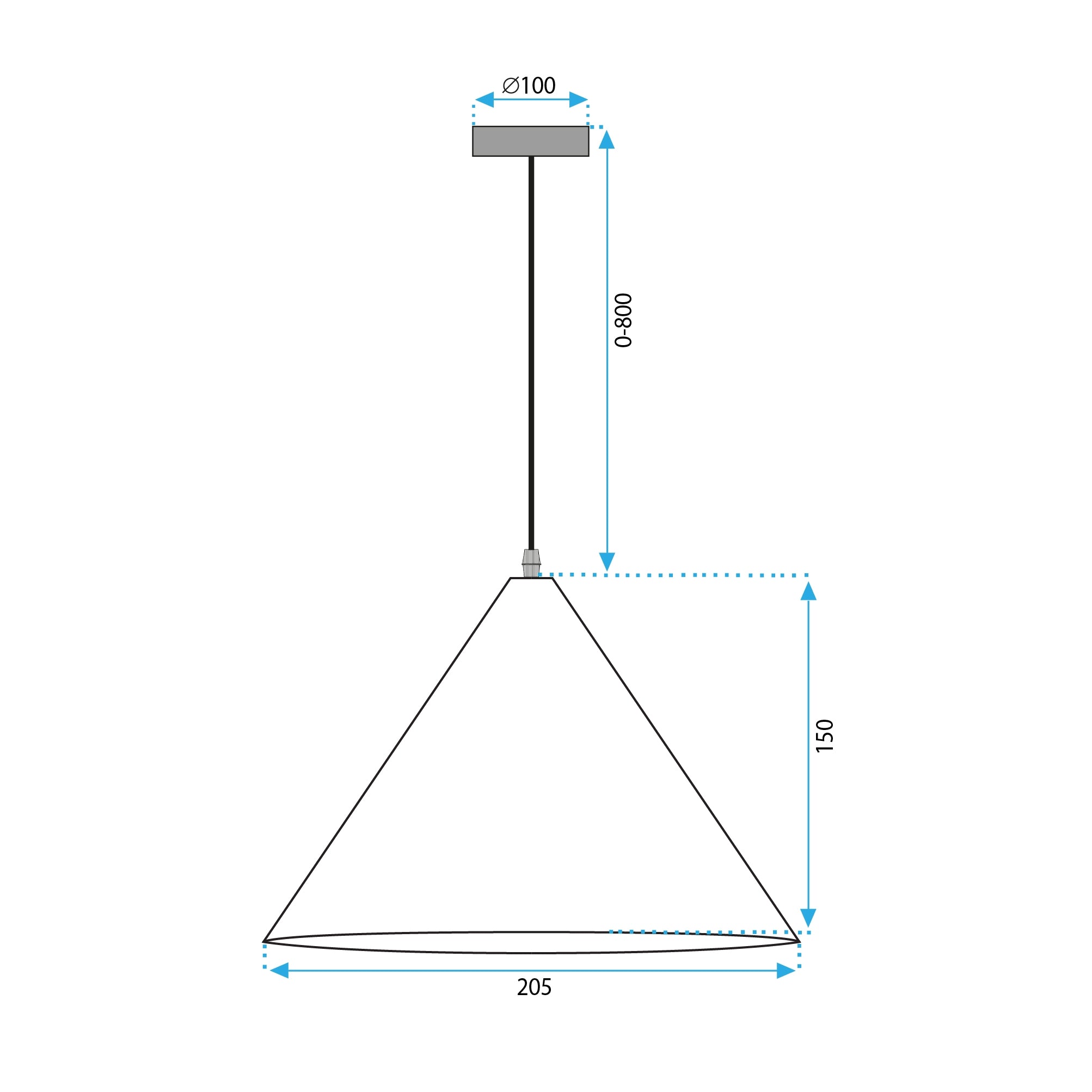 Lampa Sufitowa Wisząca APP1442-1CP Wood  10