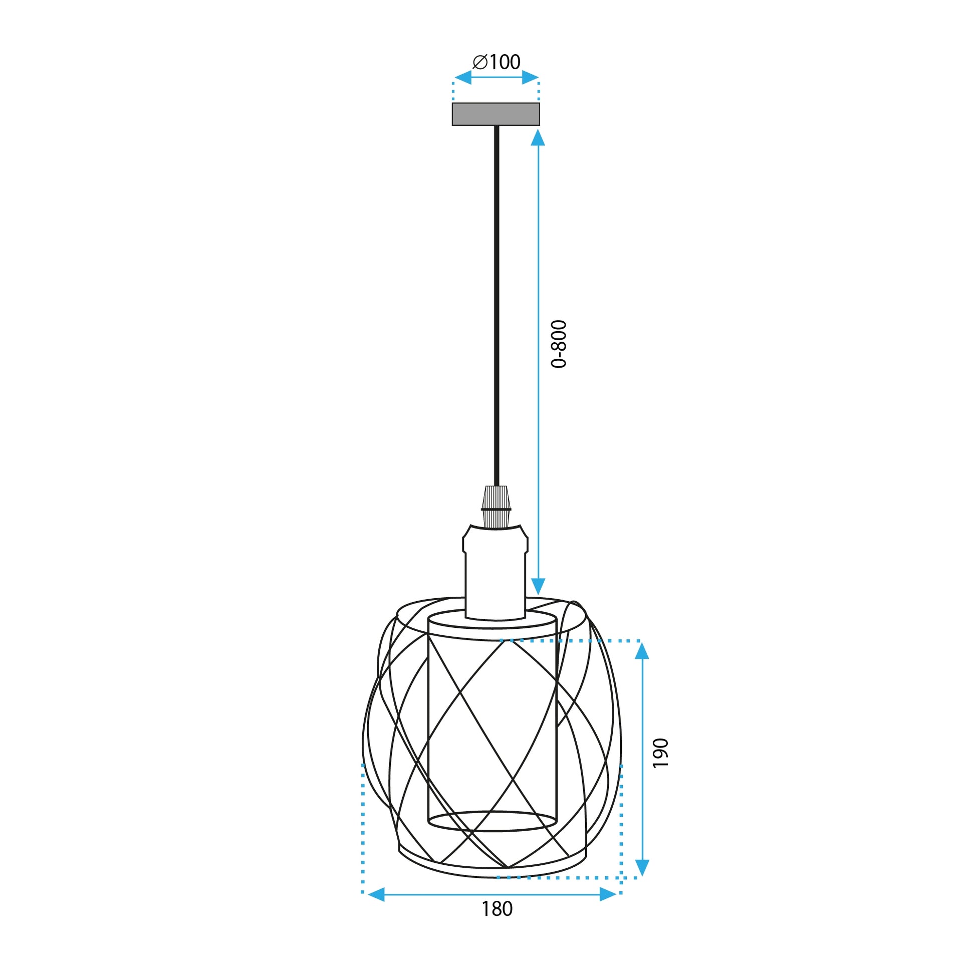 Lampa Wisząca APP1129-1CP  6