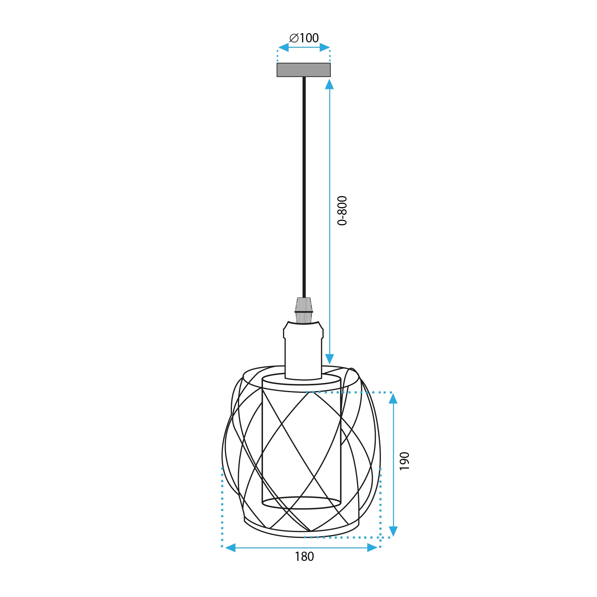 Lampa Wisząca APP1129-1CP  6