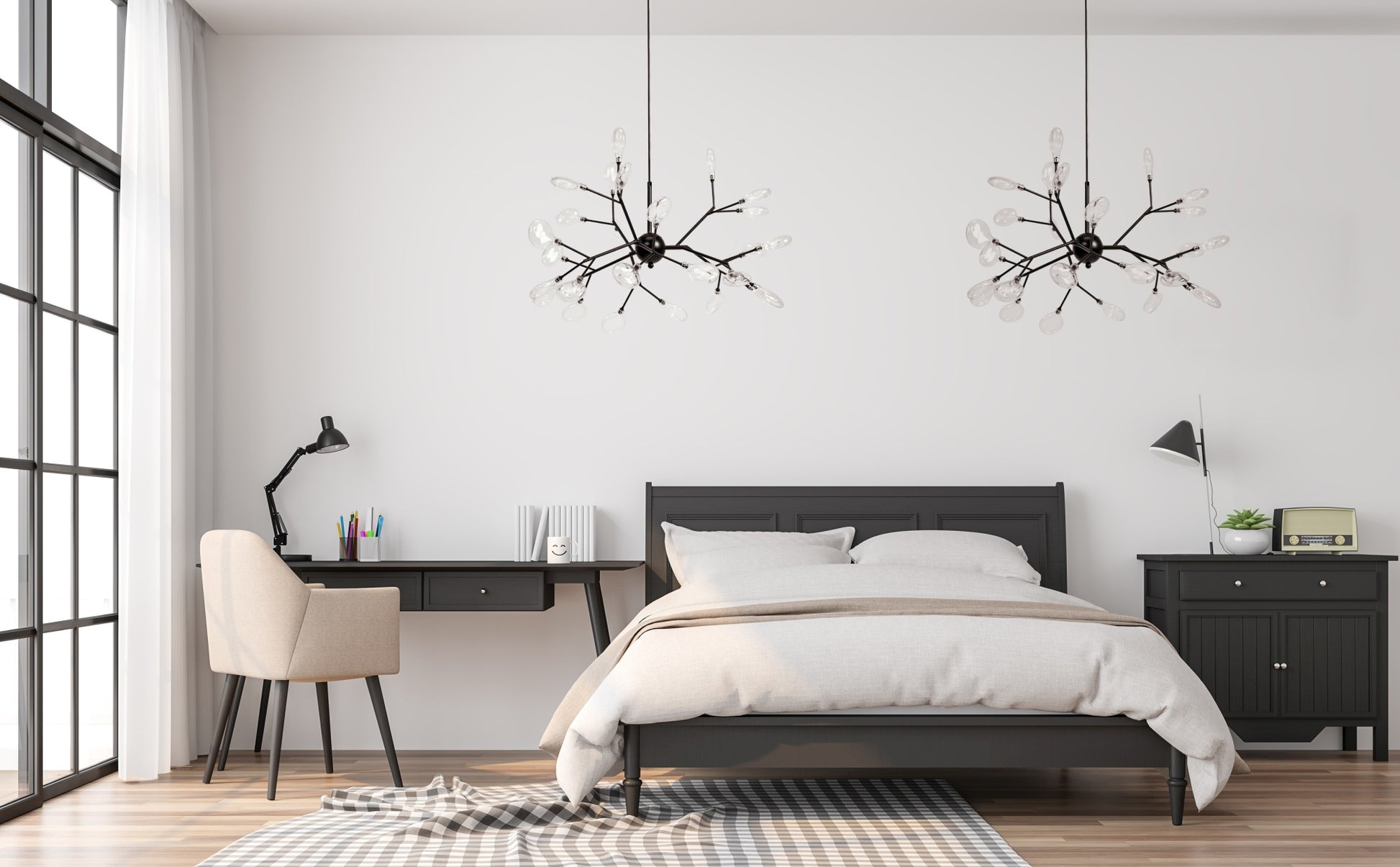 Lampa Wisząca Drzewko 27 App590-cp Czarna  5