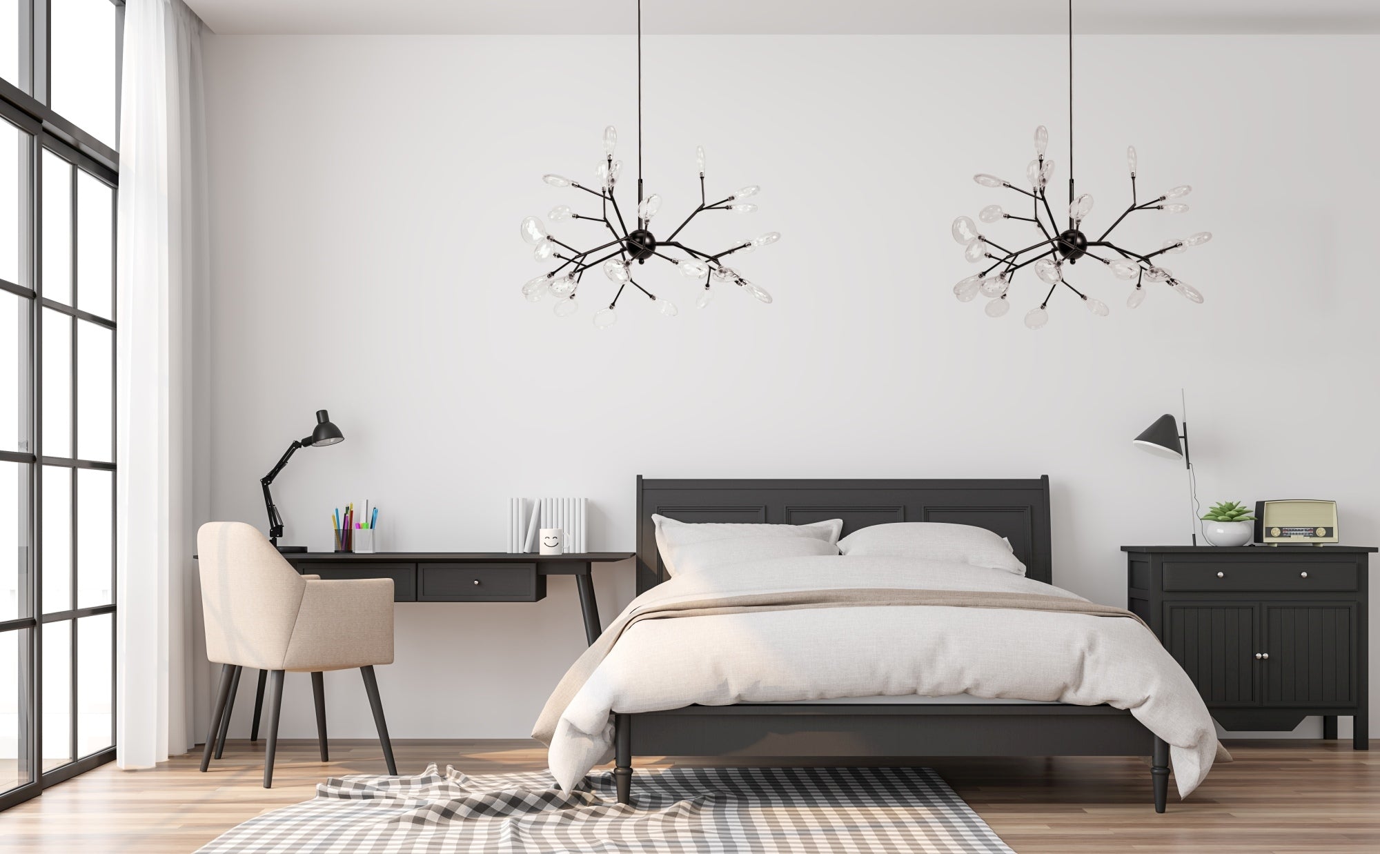 Lampa Wisząca Drzewko 27 App590-cp Czarna  5