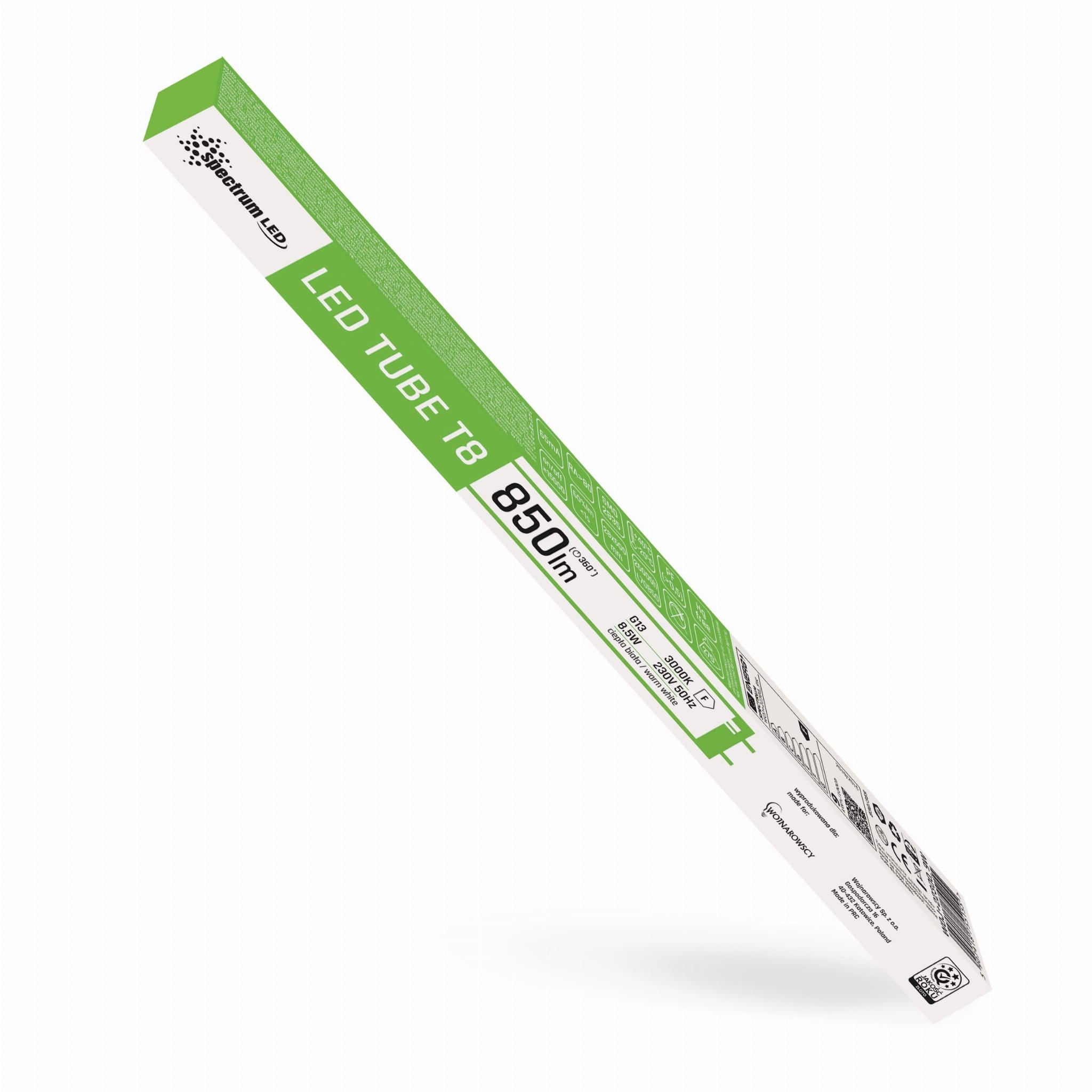 Tuba Led Biała Ciepła 60 Cm T8 230v 8,5w Woj+22300  2