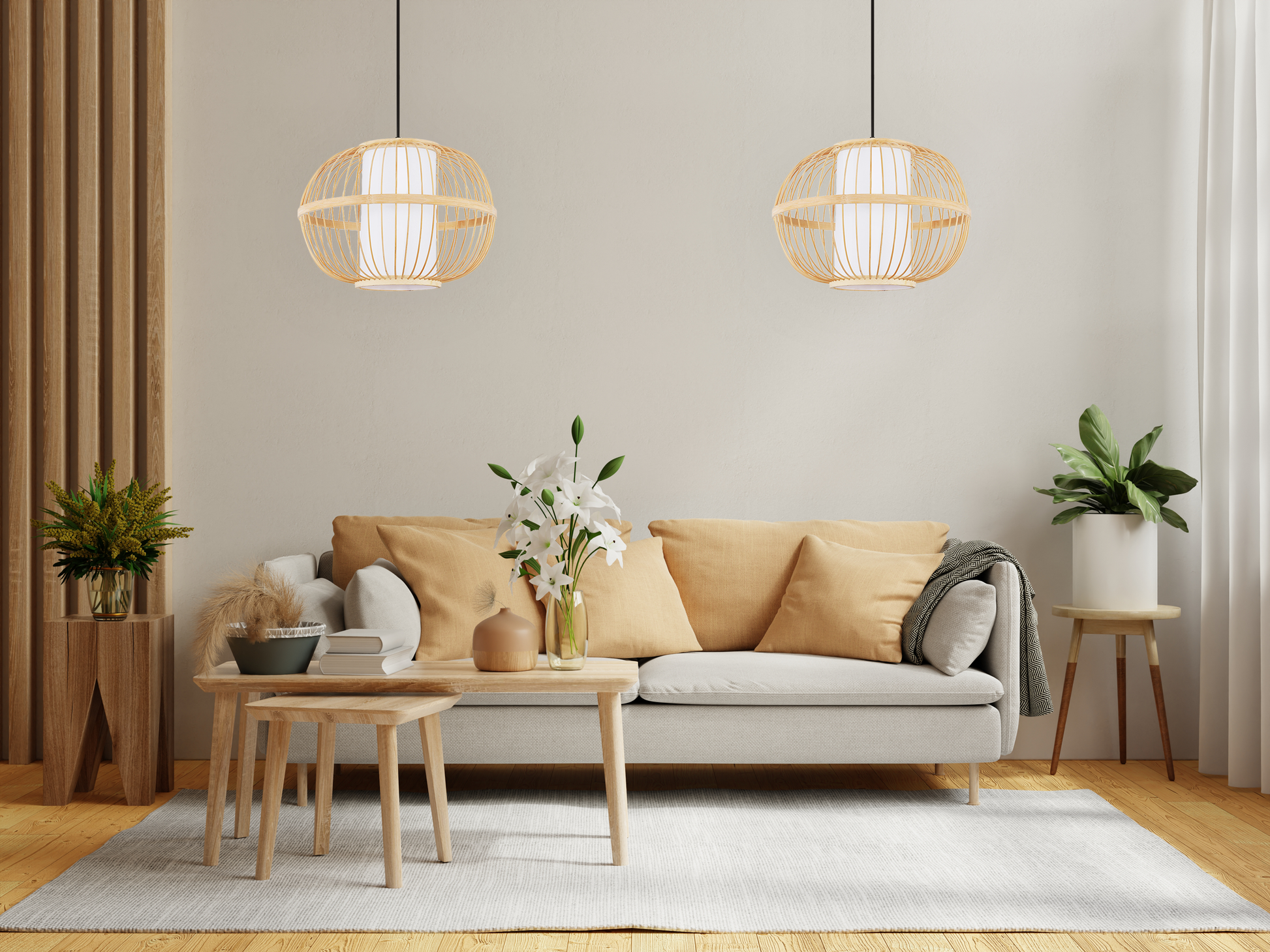 Lampa Sufitowa Wisząca Boho APP1631-1CP 30cm  4