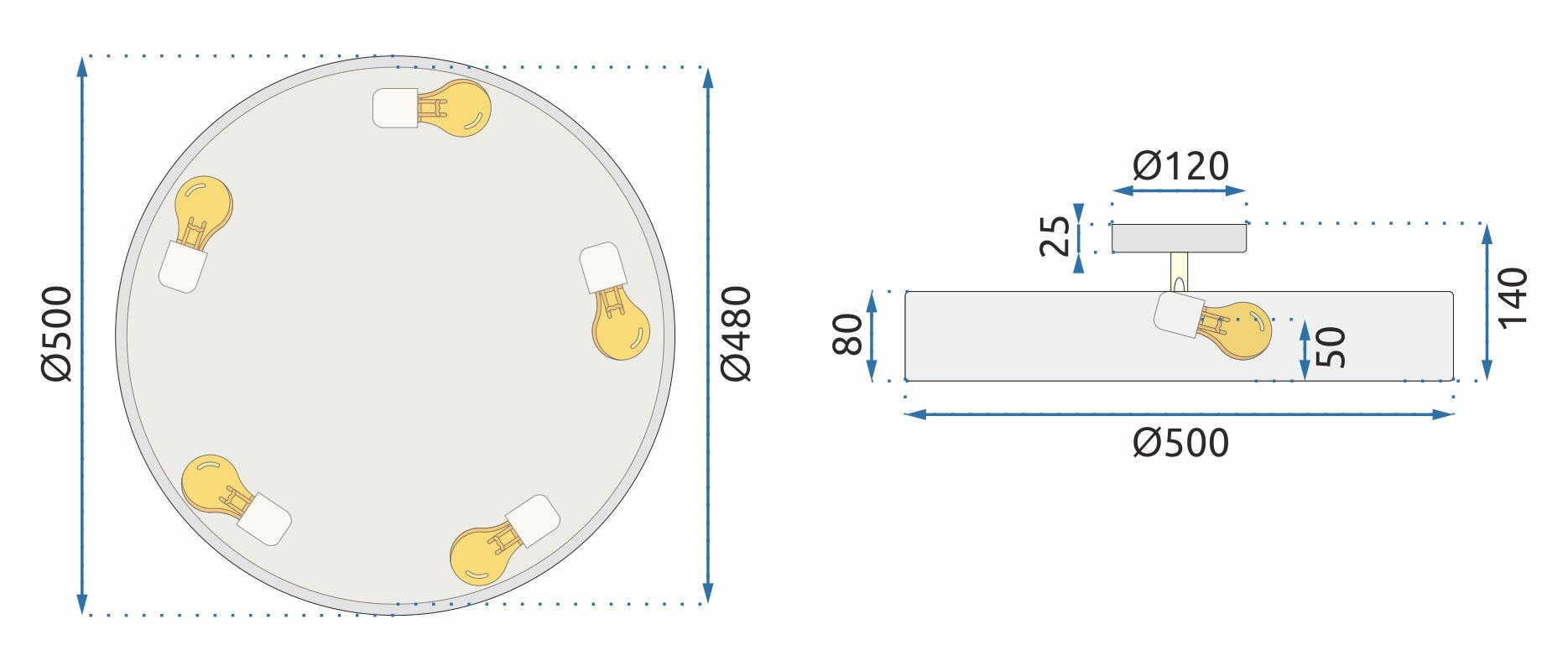Lampa Wisząca Regulowana App860-c 50 Cm Czarna  10
