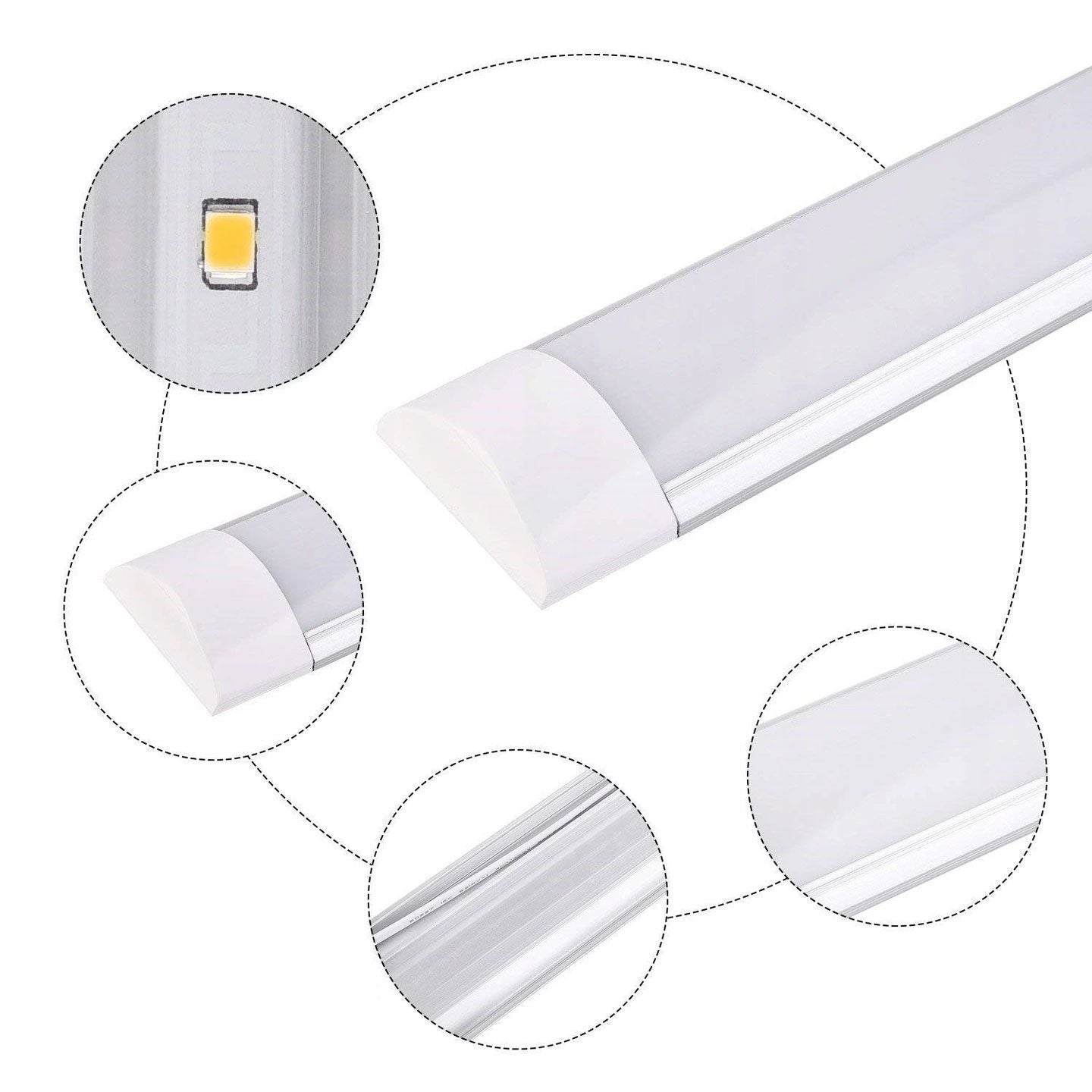 Panel Led Natynkowy 120cm Biały 35w  3