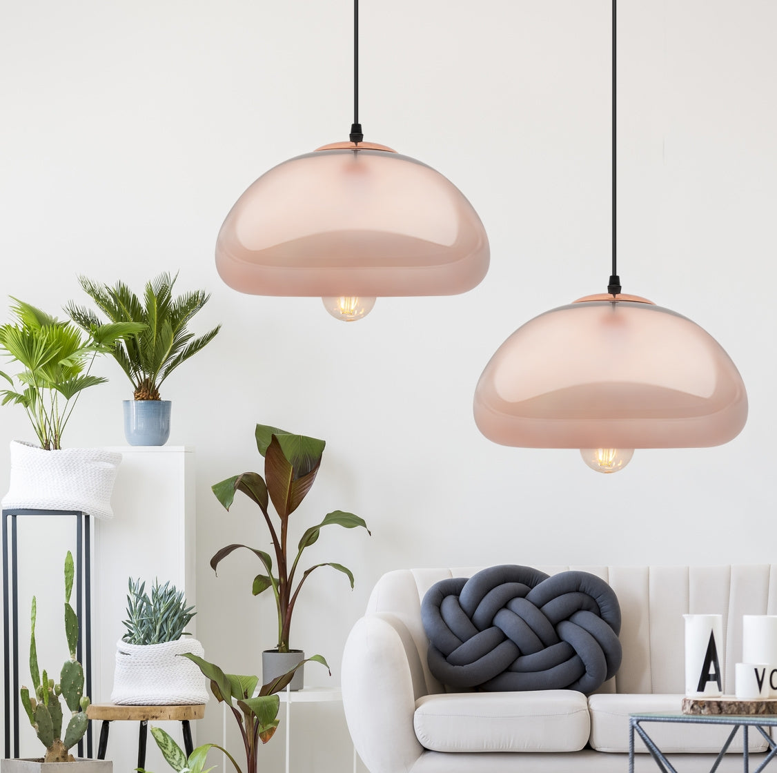 Lampa Sufitowa Wisząca Szklana Lustrzana APP323-1CP Złota  3