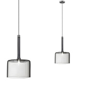 Lampa Sufitowa Wisząca Szklany Klosz APP1701-1CP Grey A  1