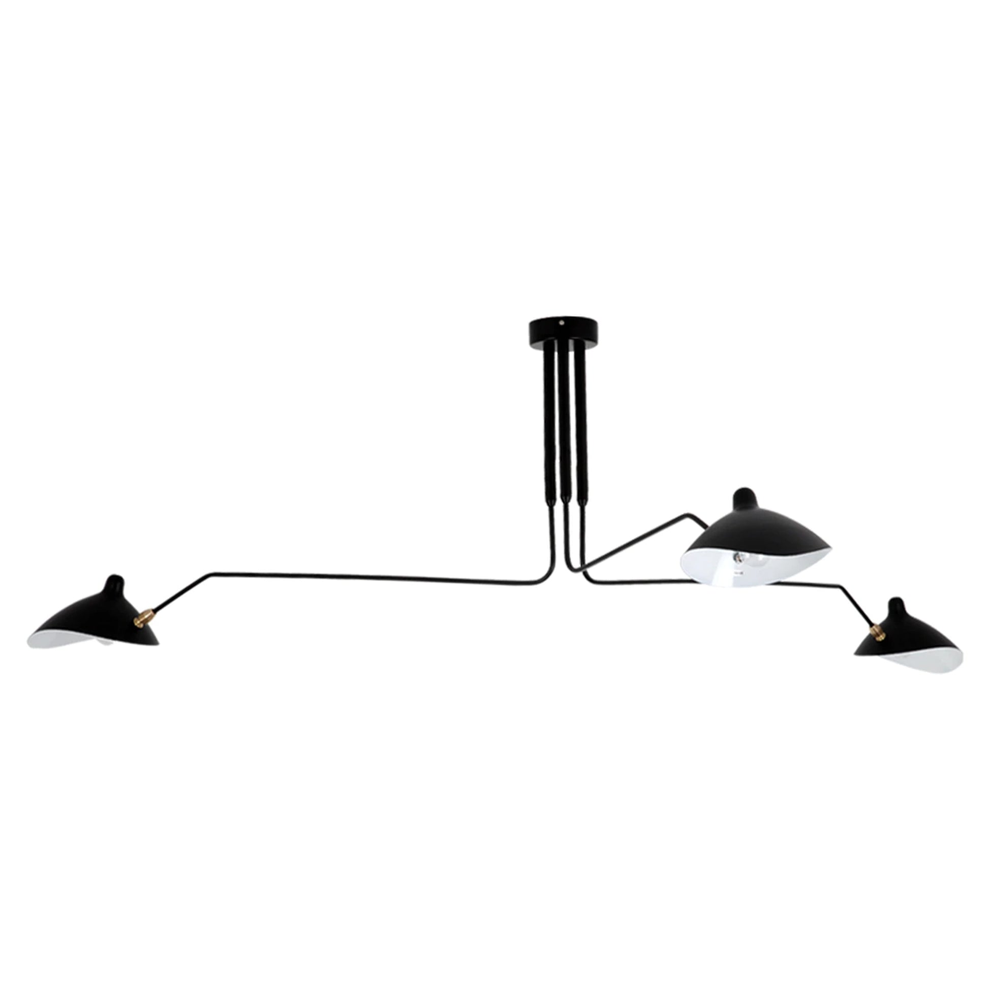 Lampa Sufitowa 3 Ramienna APP569-3C Czarna  1
