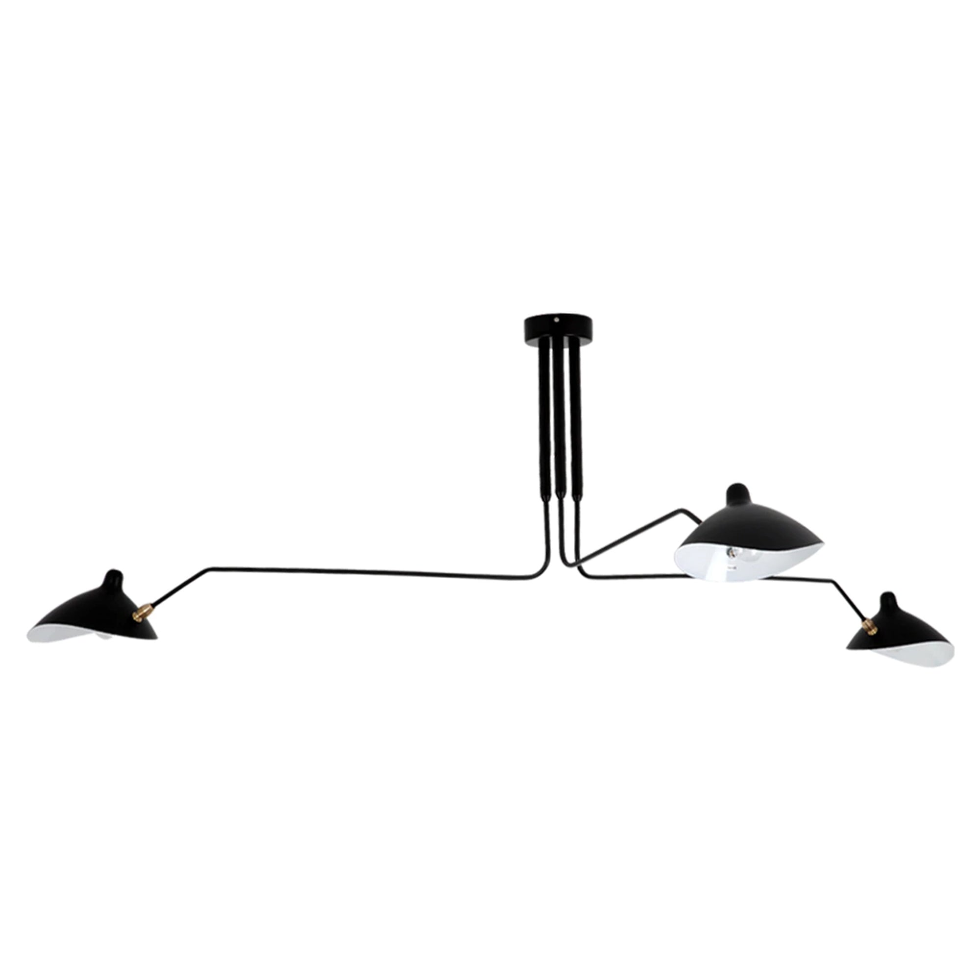 Lampa Sufitowa 3 Ramienna APP569-3C Czarna  1