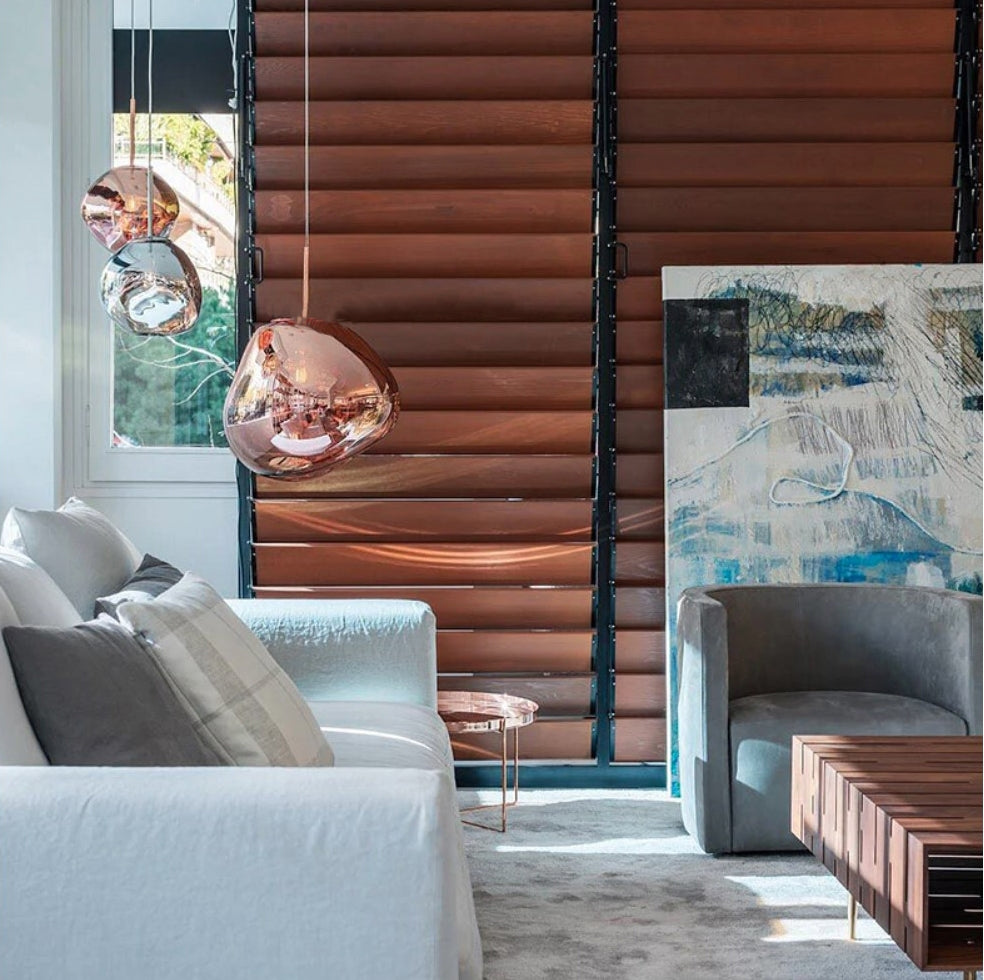 Lampa Sufitowa Wisząca Szklana APP331-1CP Złota  7