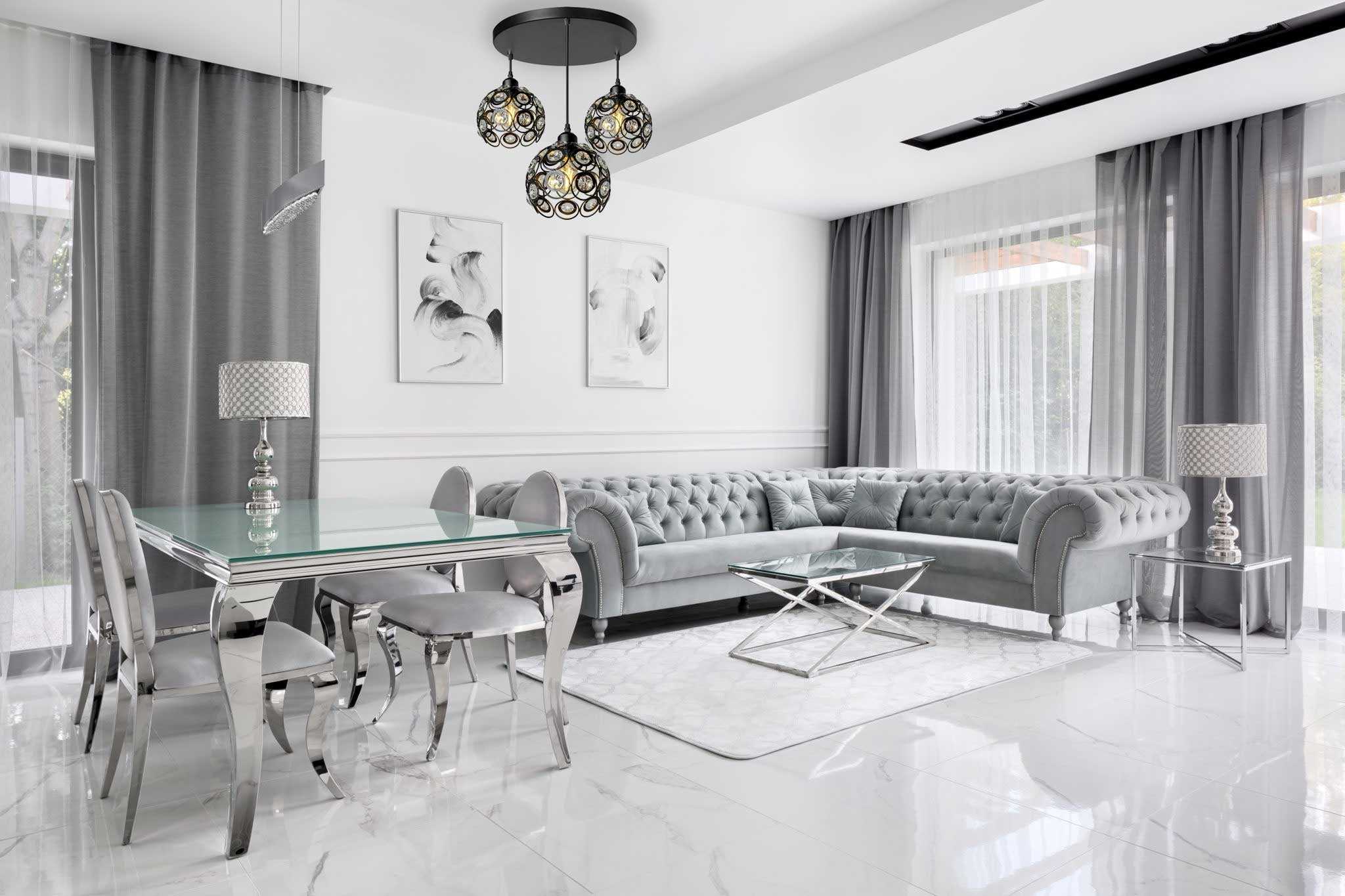 Lampa Wisząca Kula Kryształ APP209-3CPR  2