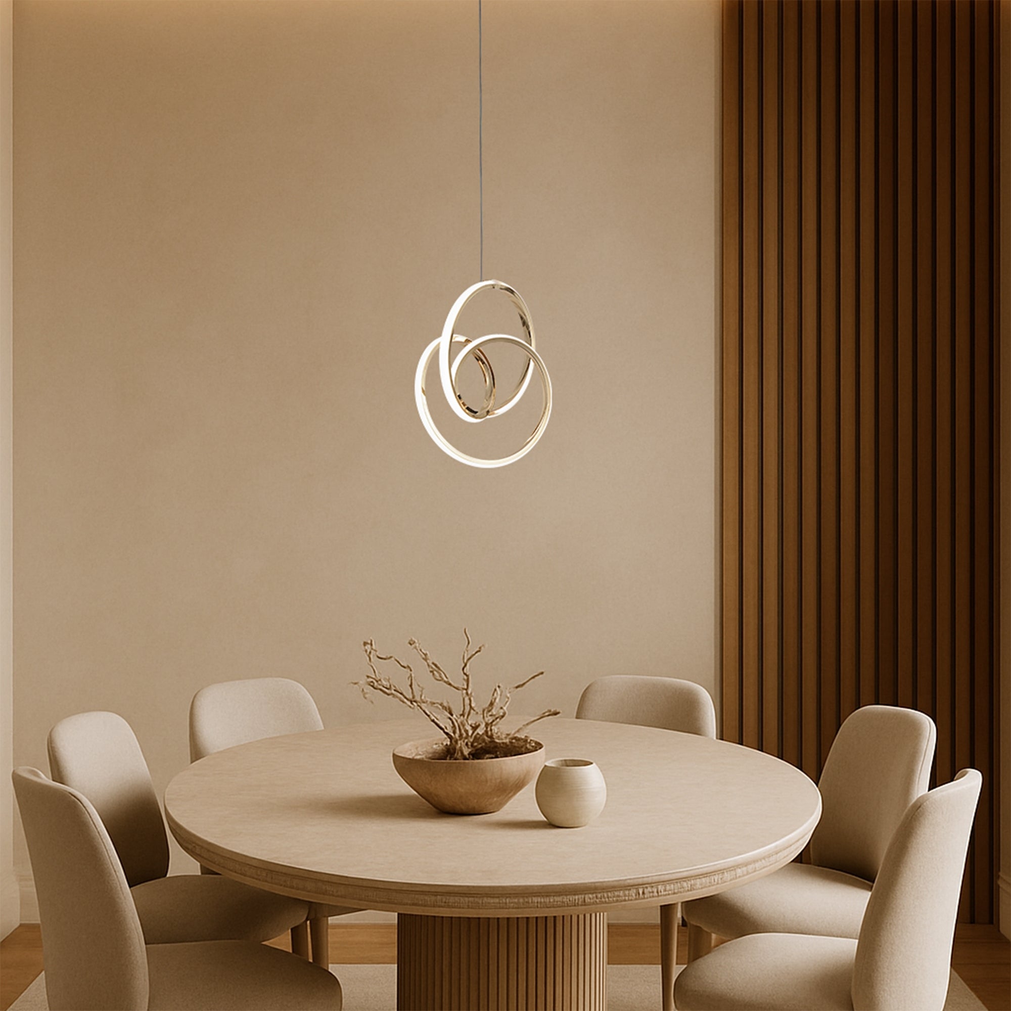 Lampa Wisząca Led G076-1cp Złota  2