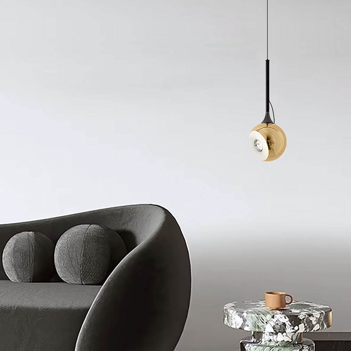 Lampa Sufitowa Wisząca Led G086-1cp Złota  4